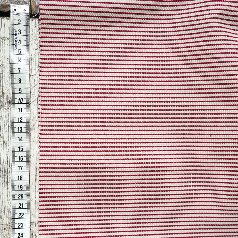 9.5oz Rain Stripe Denim Cream/Red