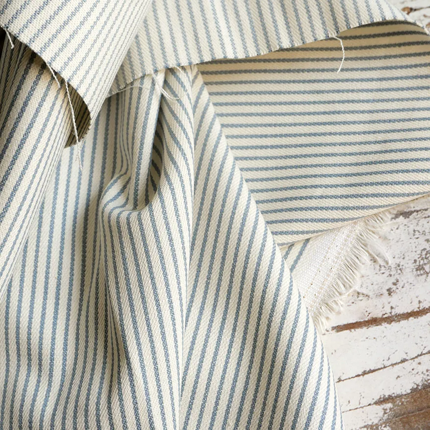9.5oz Rain Stripe Denim Cream/Sky Blue