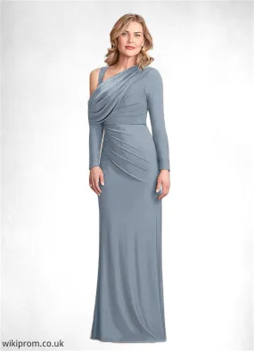 Amiya Sheath Lace Luxe Knit Floor-Length Dress SWKP0022691