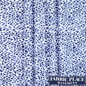 Boucle Knit Print - Blue