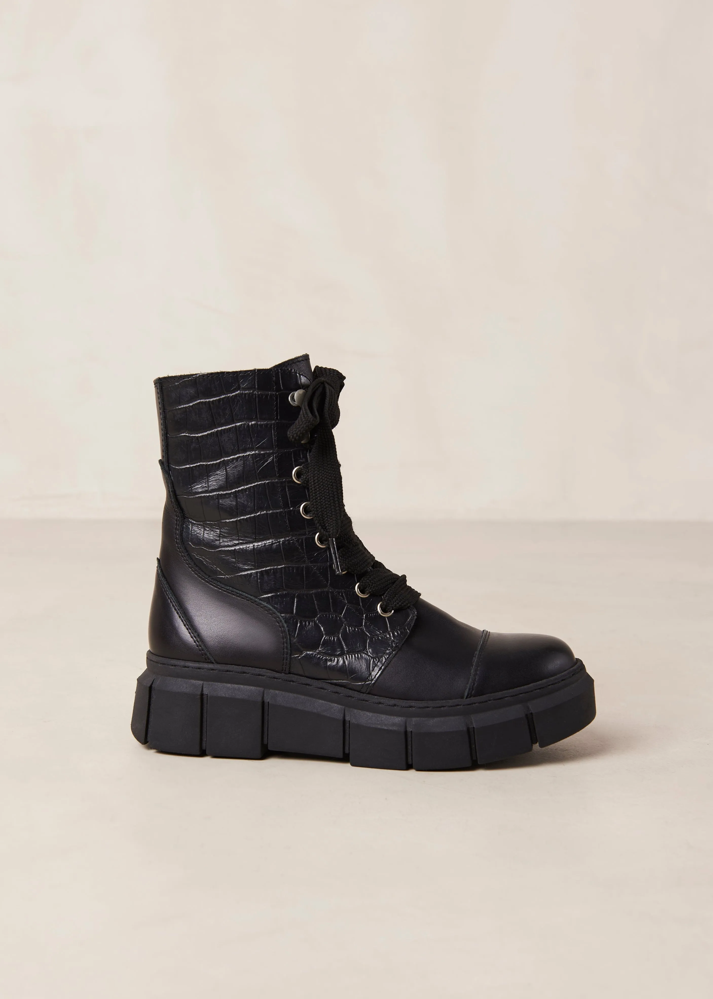 CAN CAN BOOT - BLACK CROC