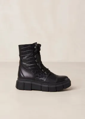 CAN CAN BOOT - BLACK CROC