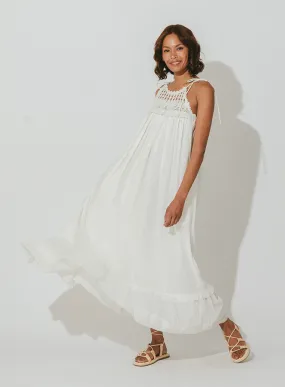 CLEOBELLA - ENYA IVORY ANKLE DRESS