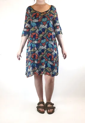 Colourful half sleeve dress best fits 12