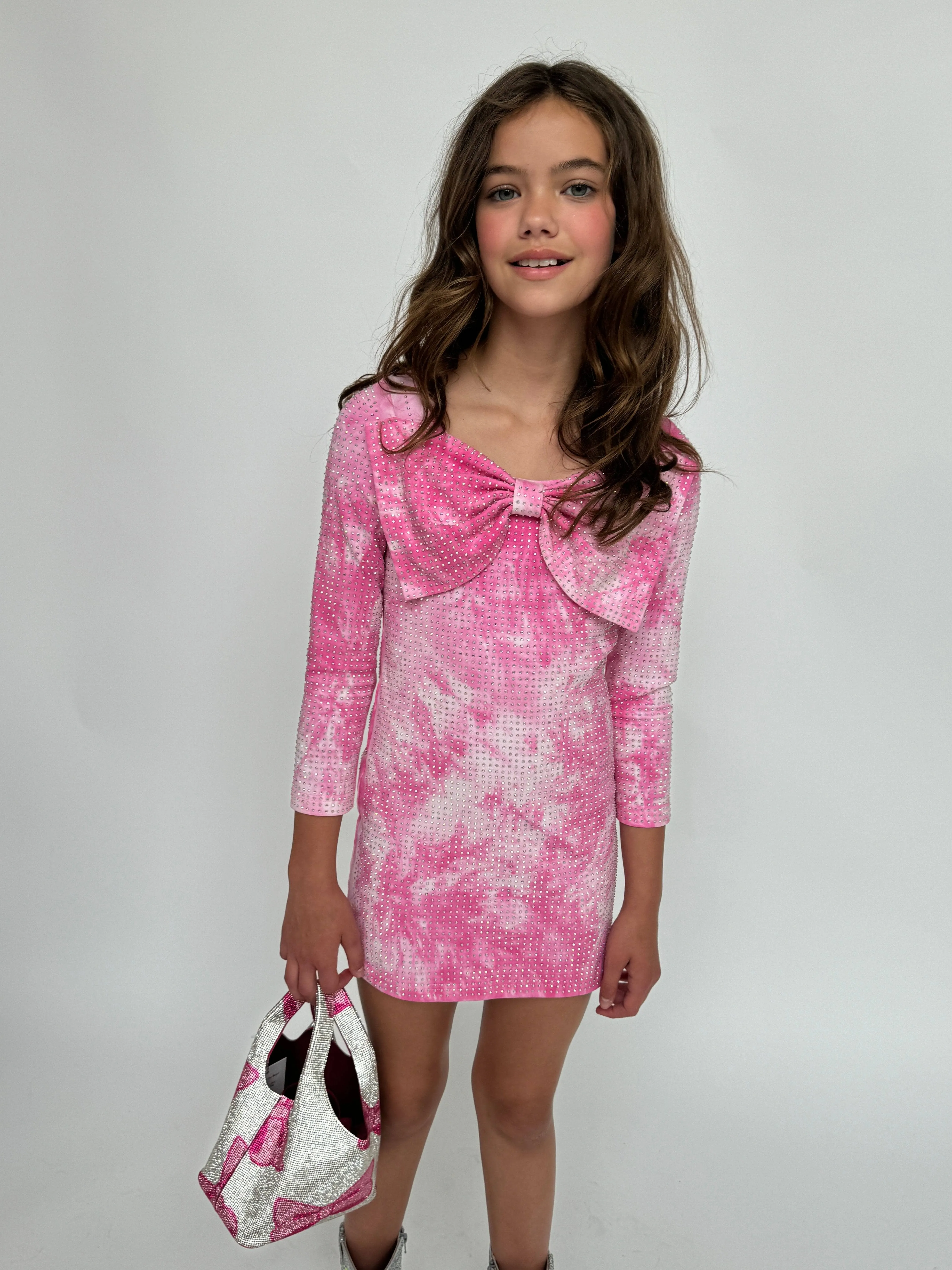 Crystal Shimmer Bow Dress