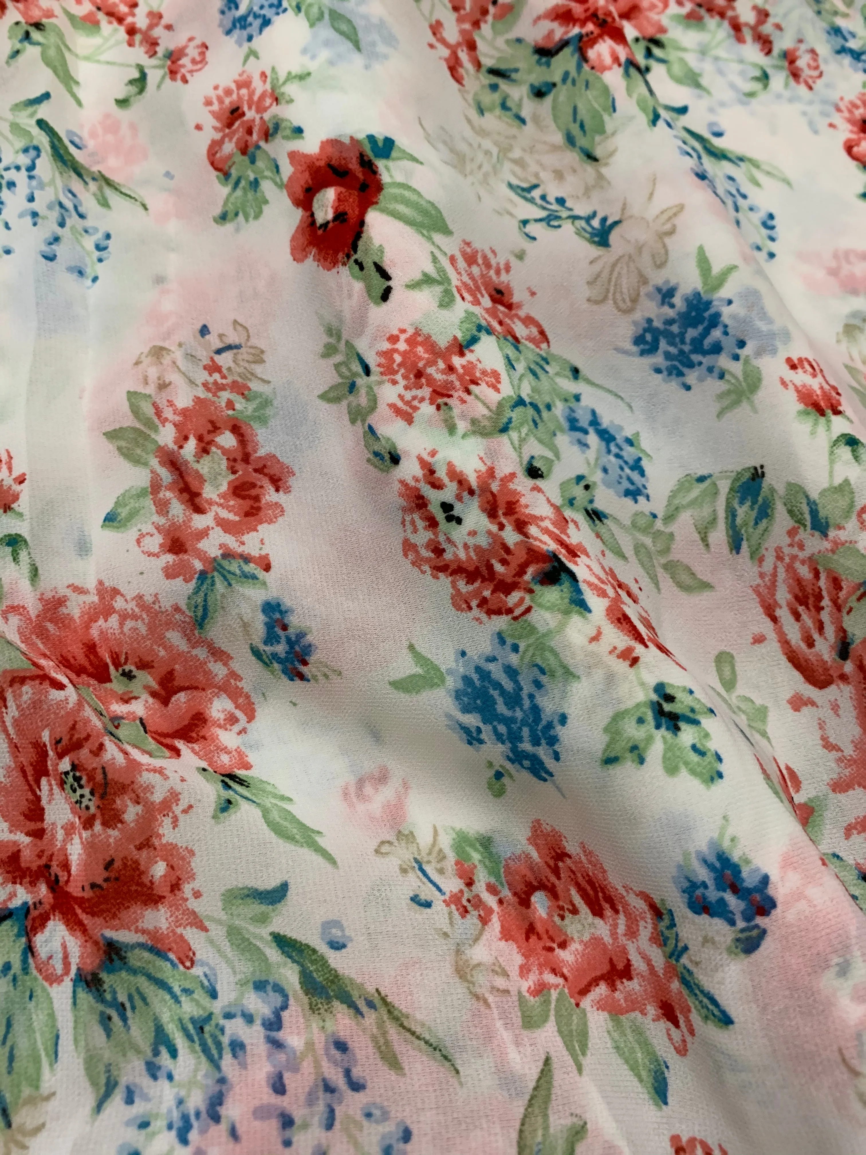 Digital floral Printed georgette fabric 56 inches width