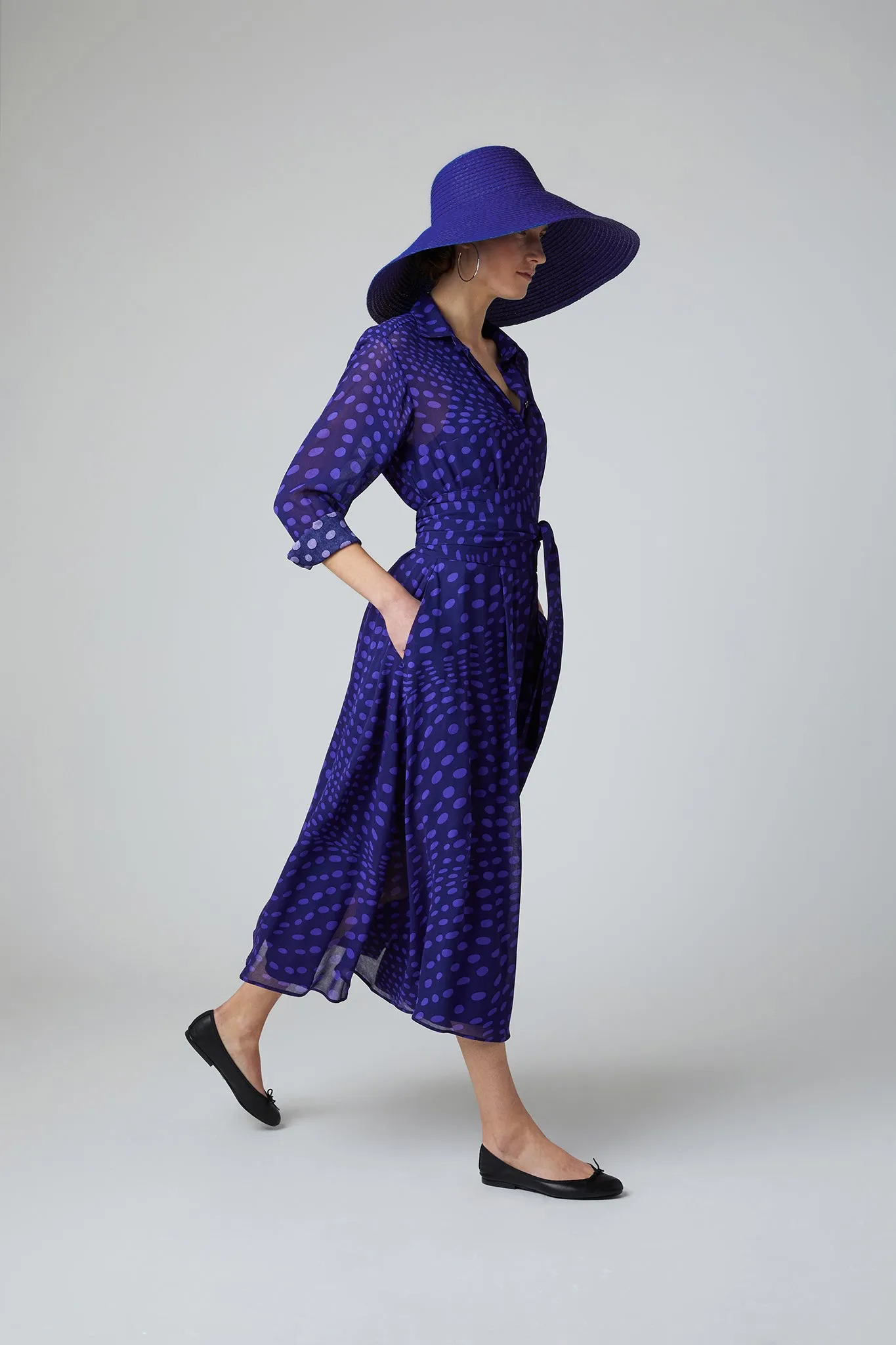 Eden Printed Shirt Georgette Dress