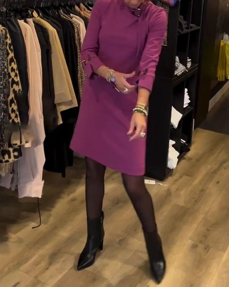 Elegant Round Neck Dress