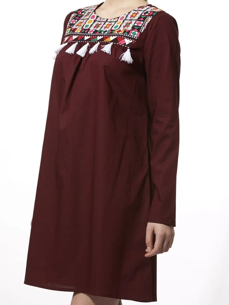 Embroidered Yoke Tunic