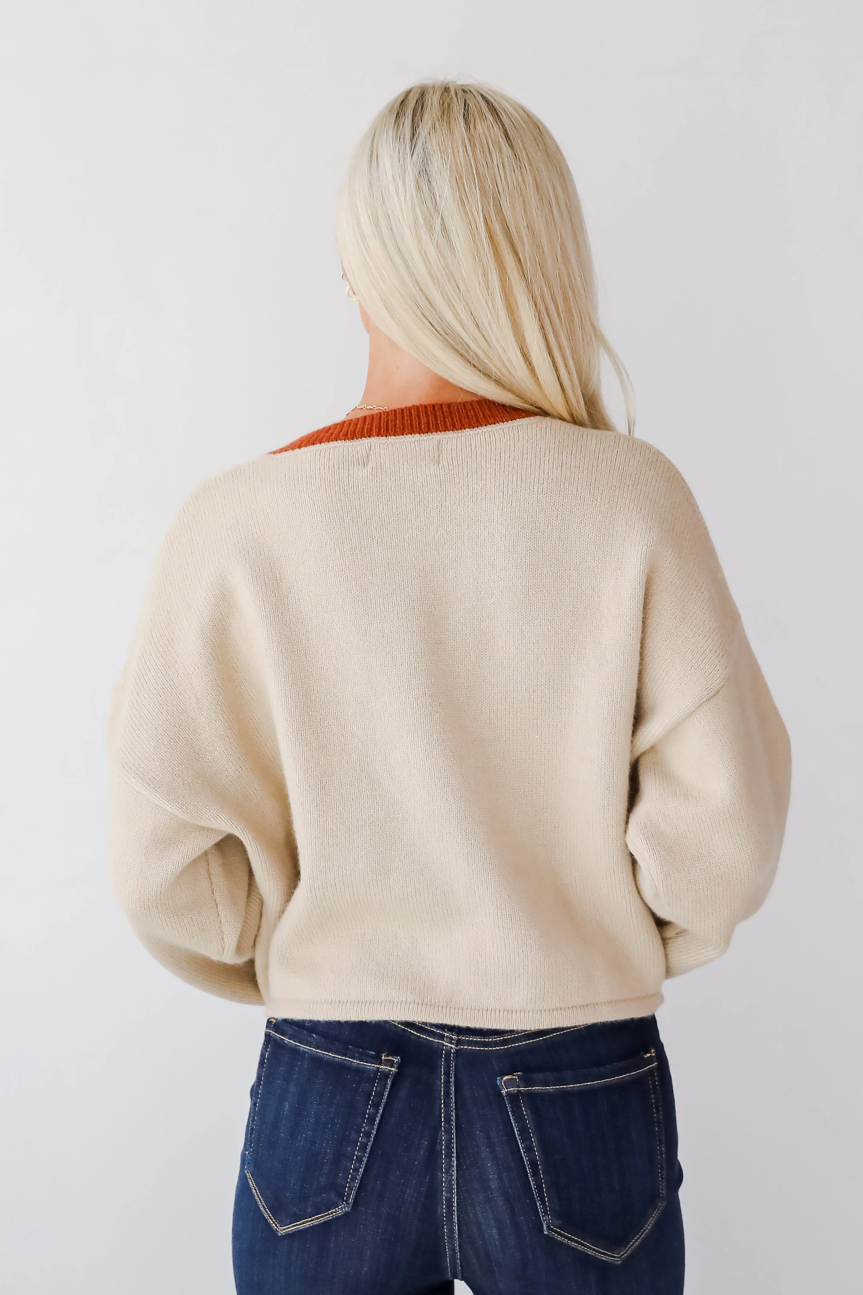 FINAL SALE - Cozy Energy Beige Sweater Cardigan