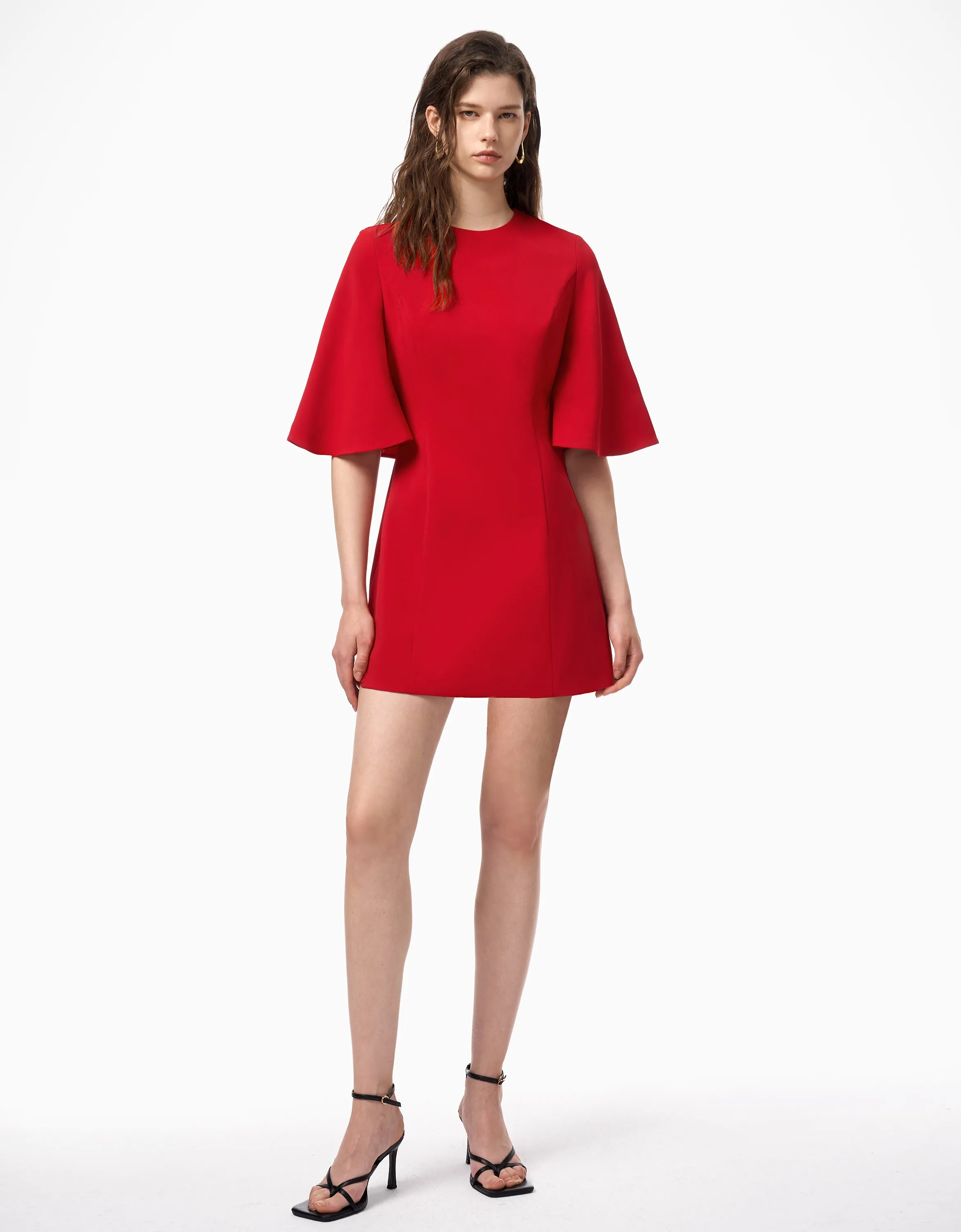 Flared Sleeve Dress