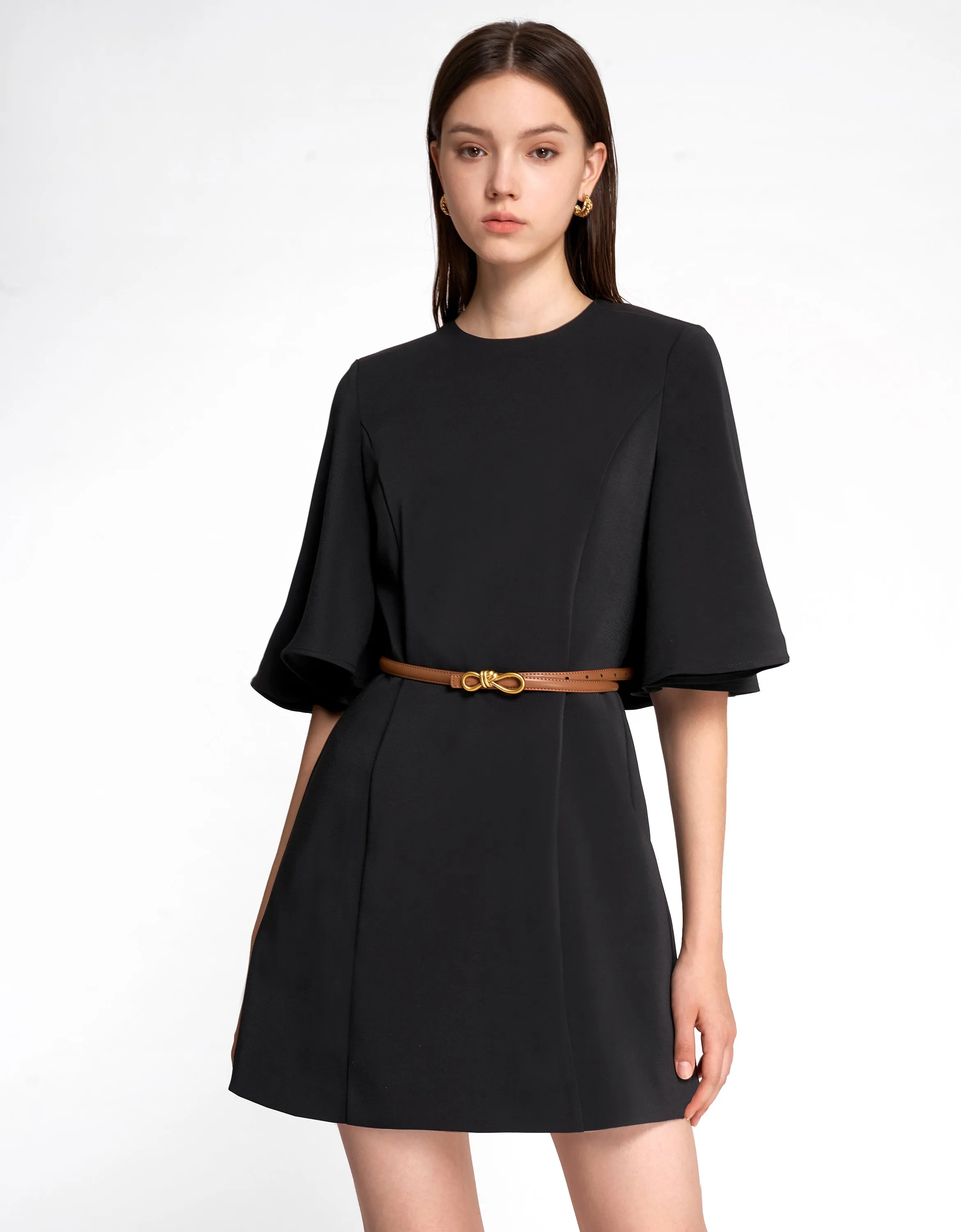 Flared Sleeve Dress