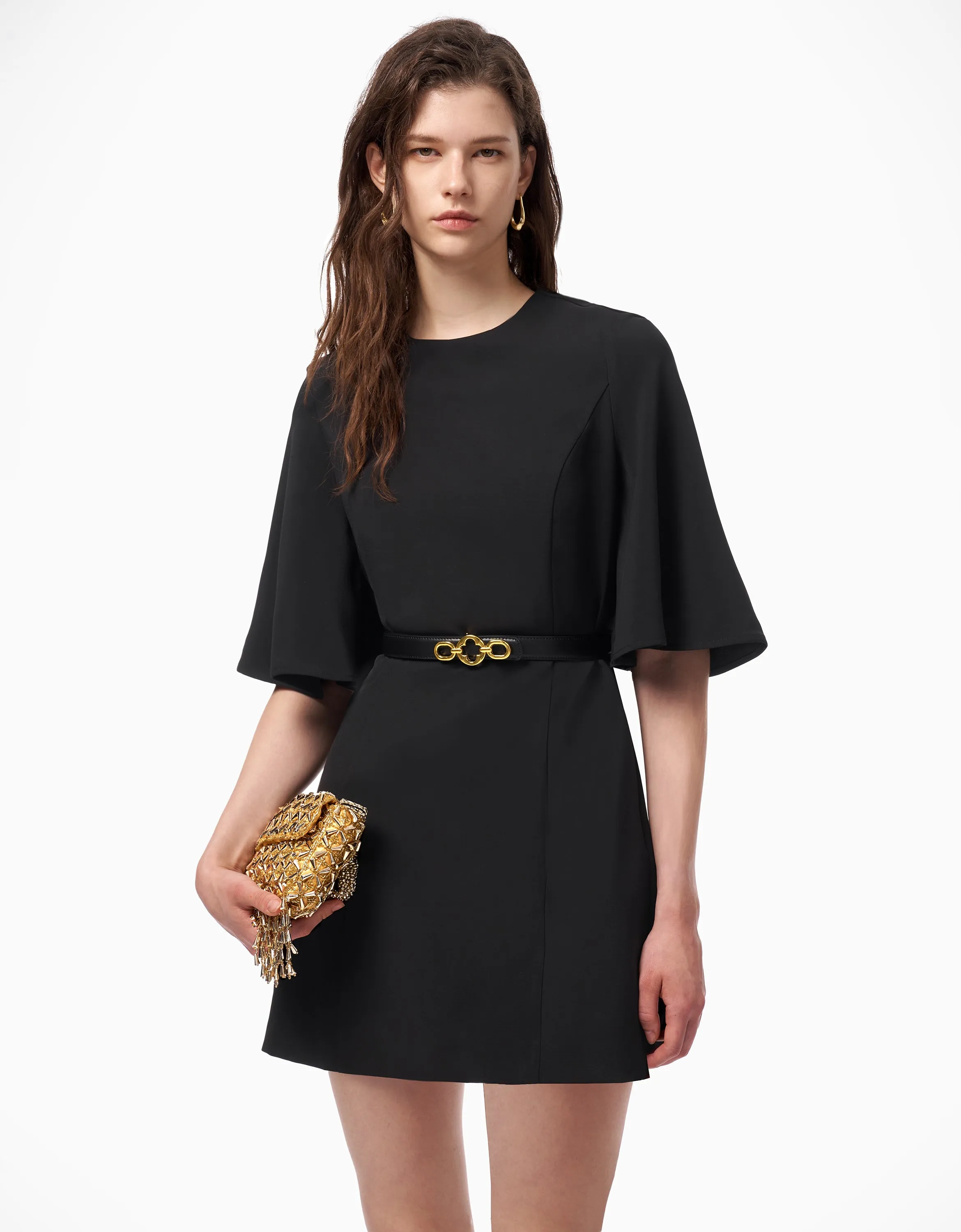 Flared Sleeve Dress