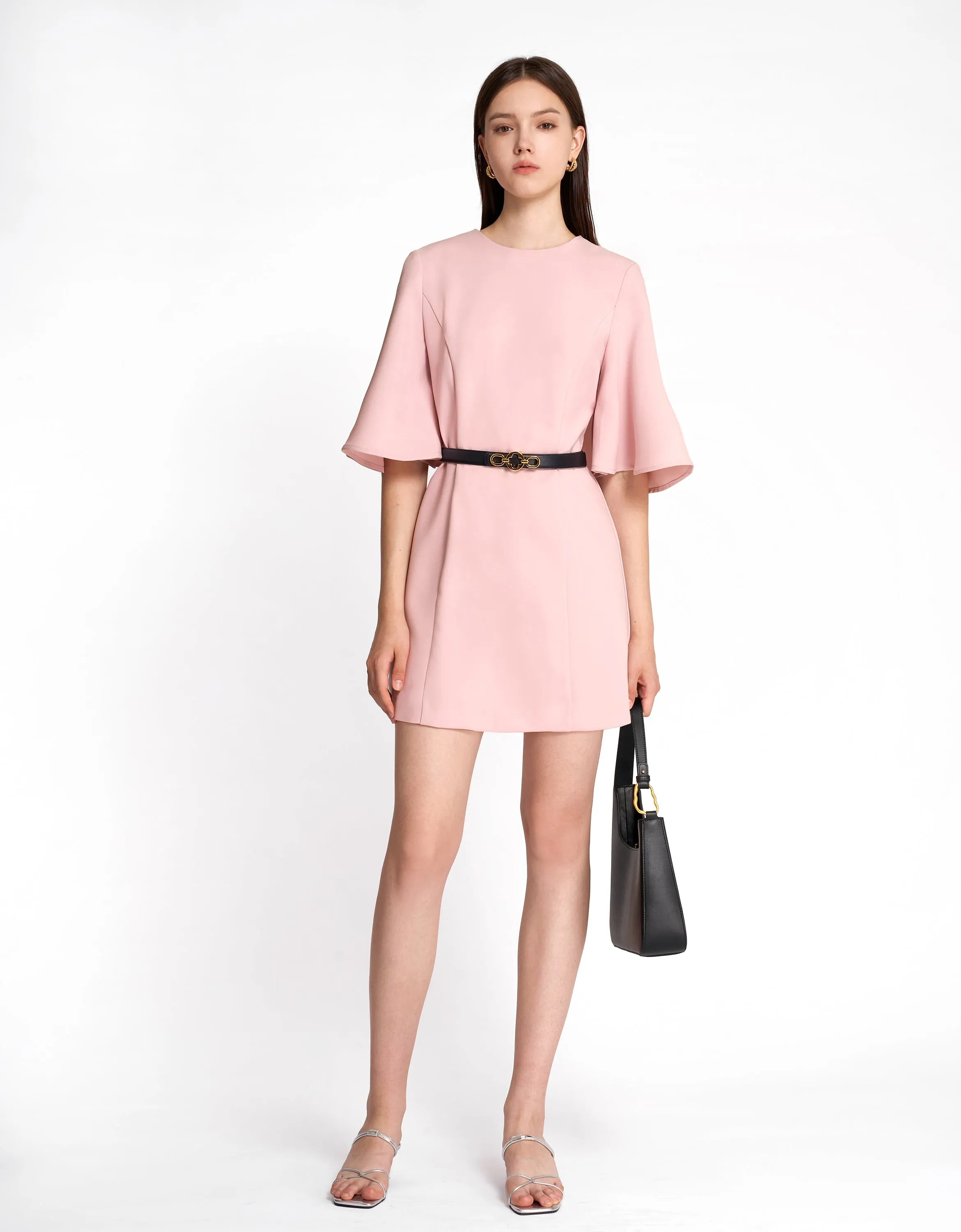 Flared Sleeve Dress