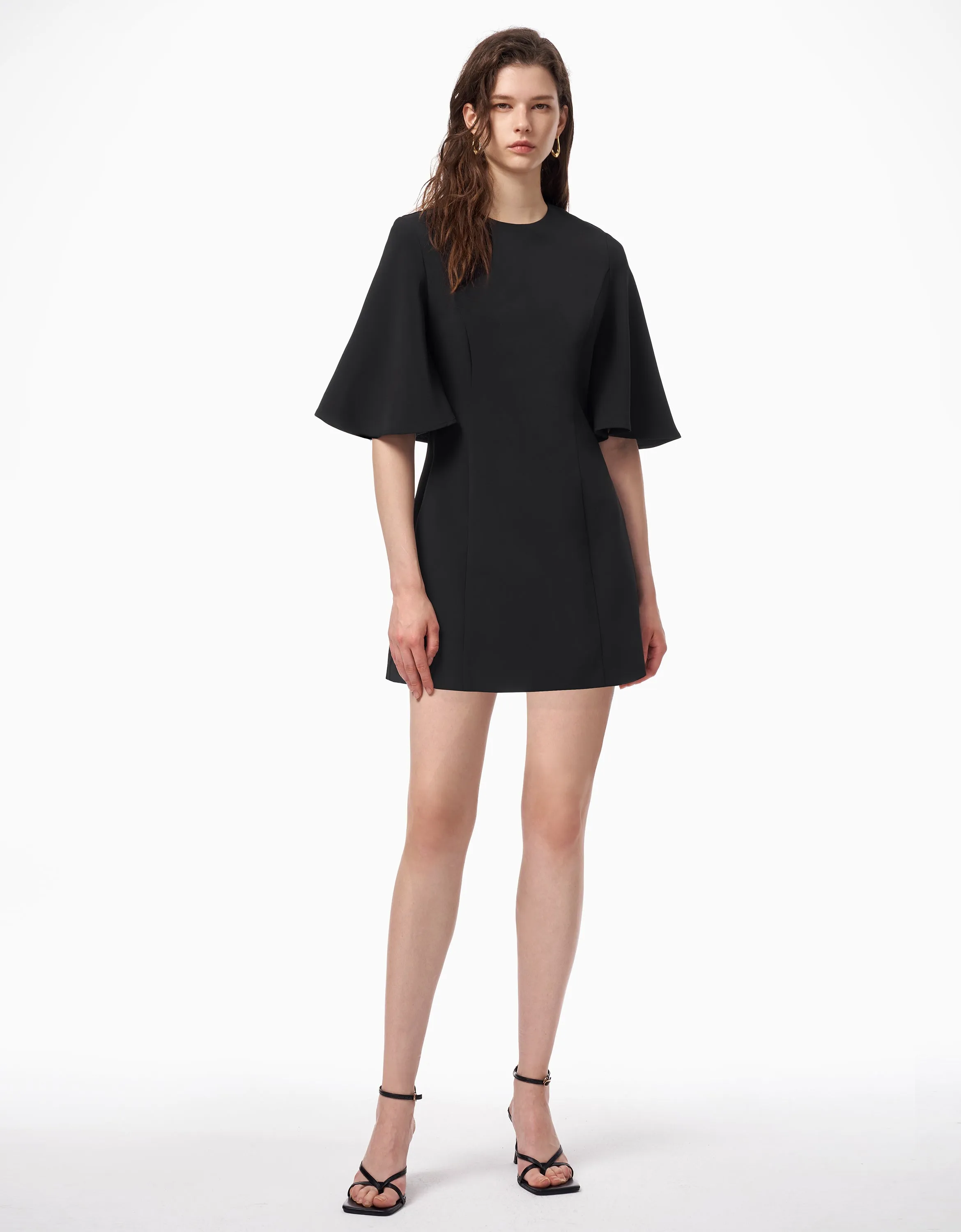 Flared Sleeve Dress