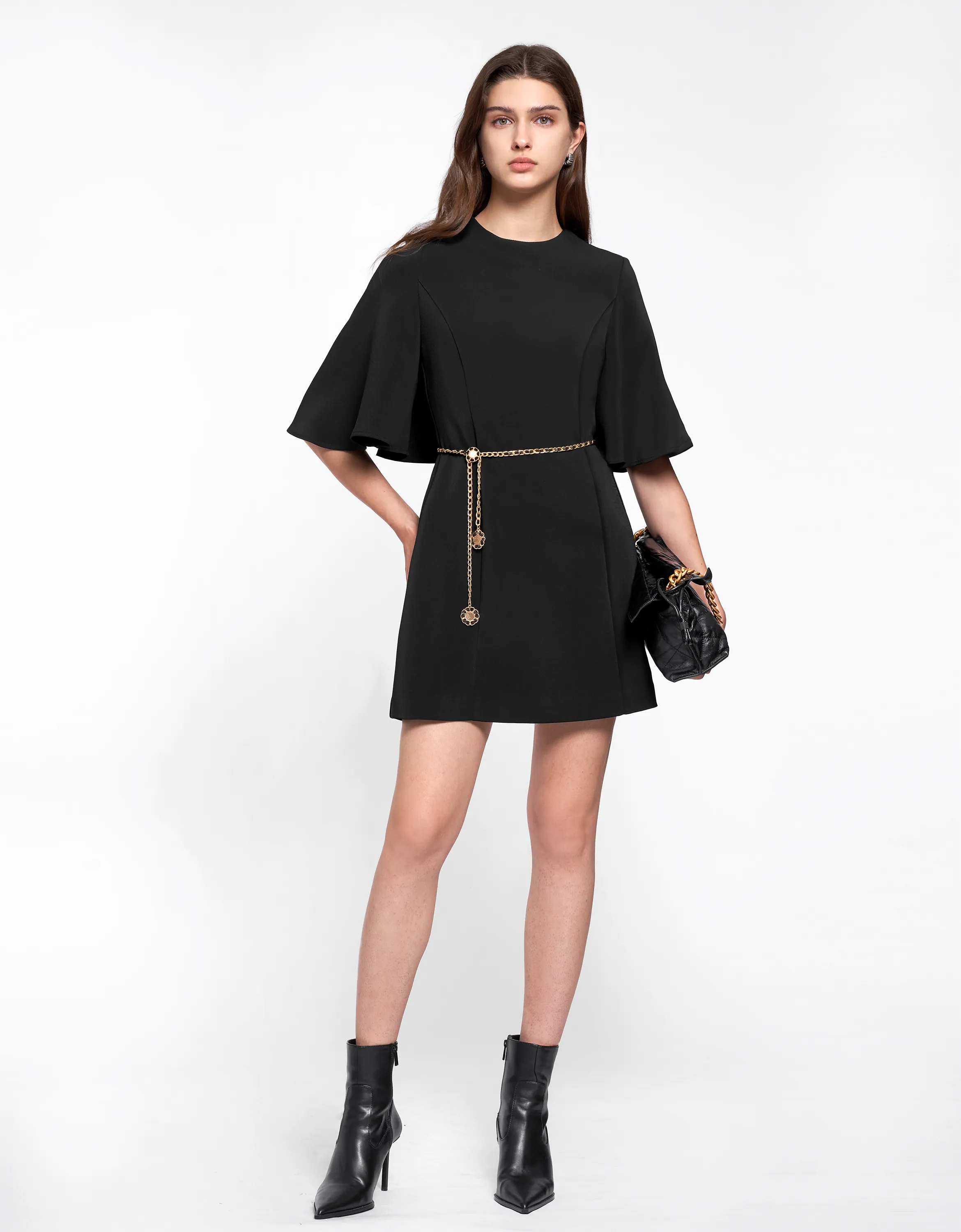 Flared Sleeve Dress