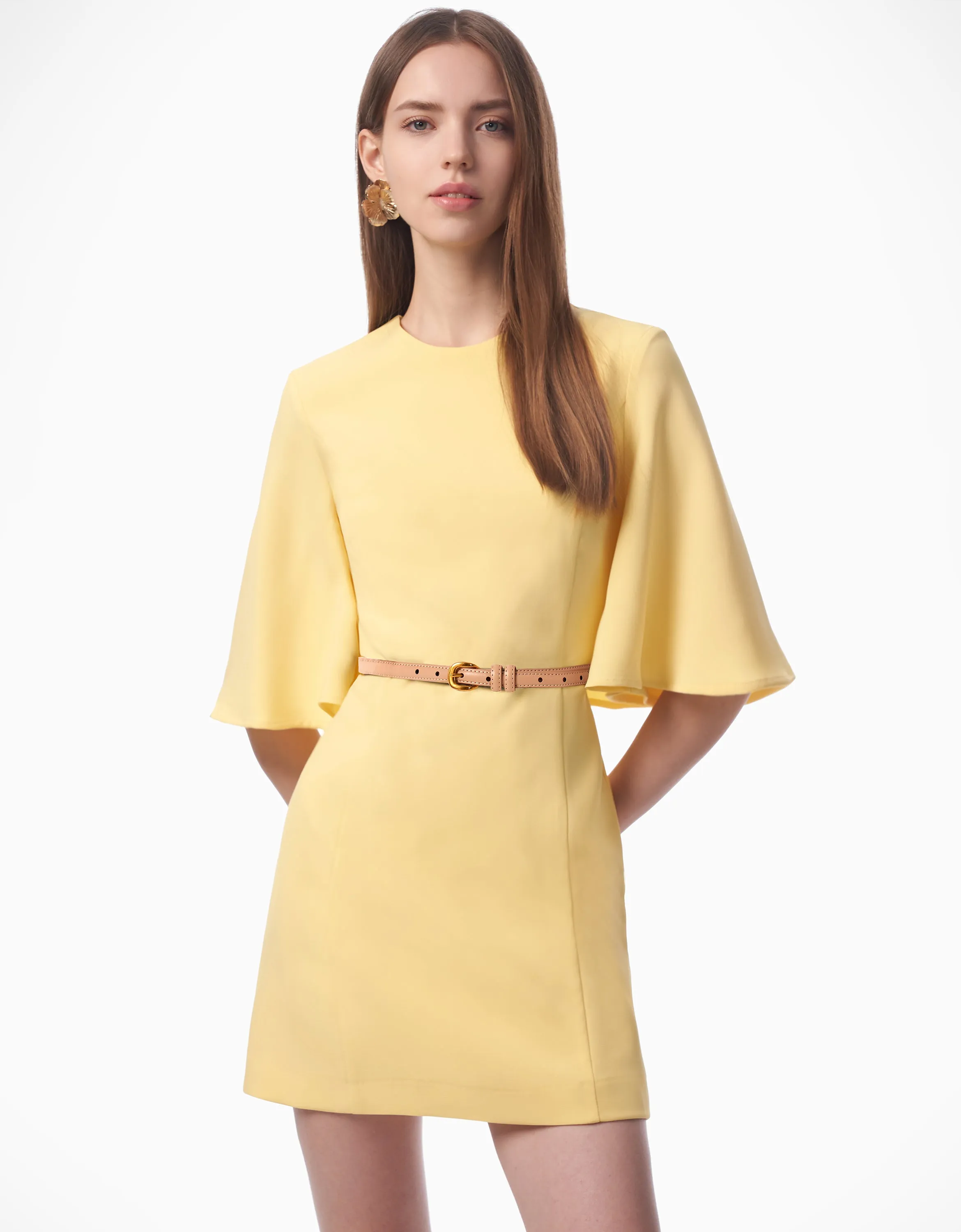 Flared Sleeve Dress