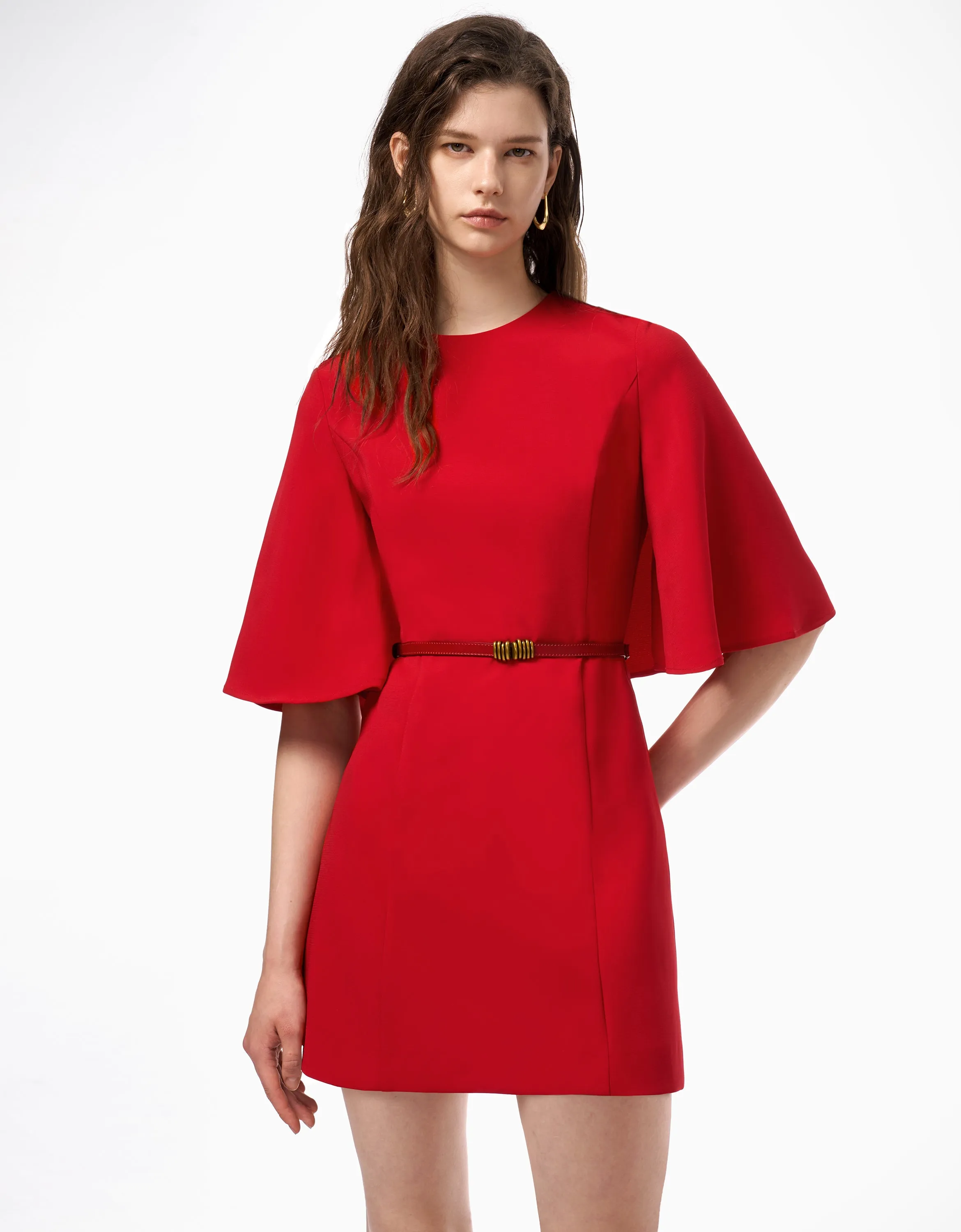 Flared Sleeve Dress