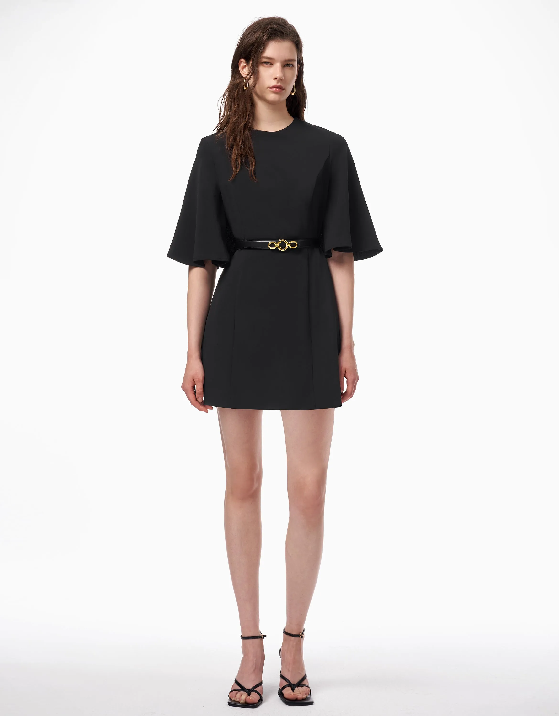 Flared Sleeve Dress