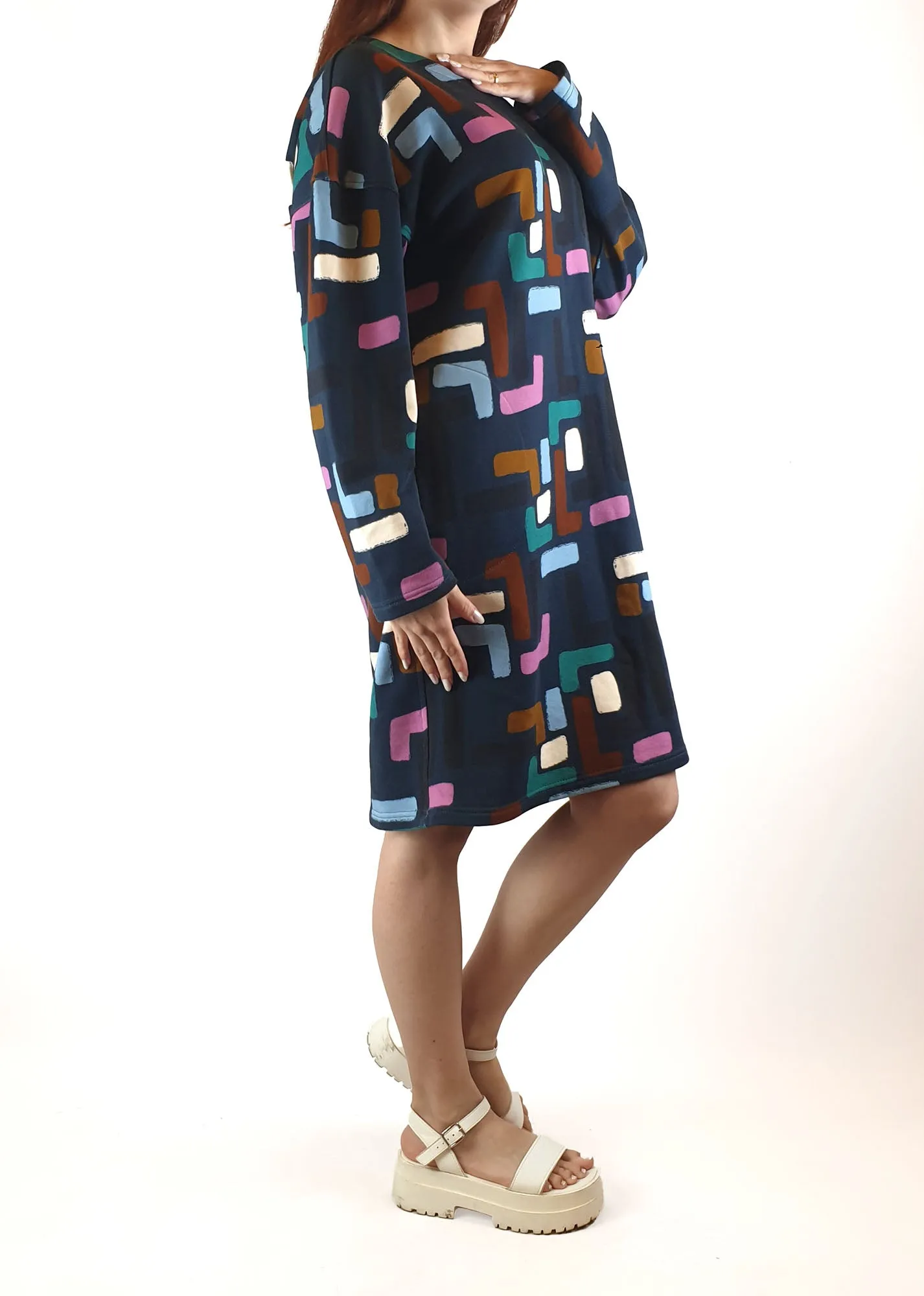 Frock Me Out navy print dress size S / AU 10