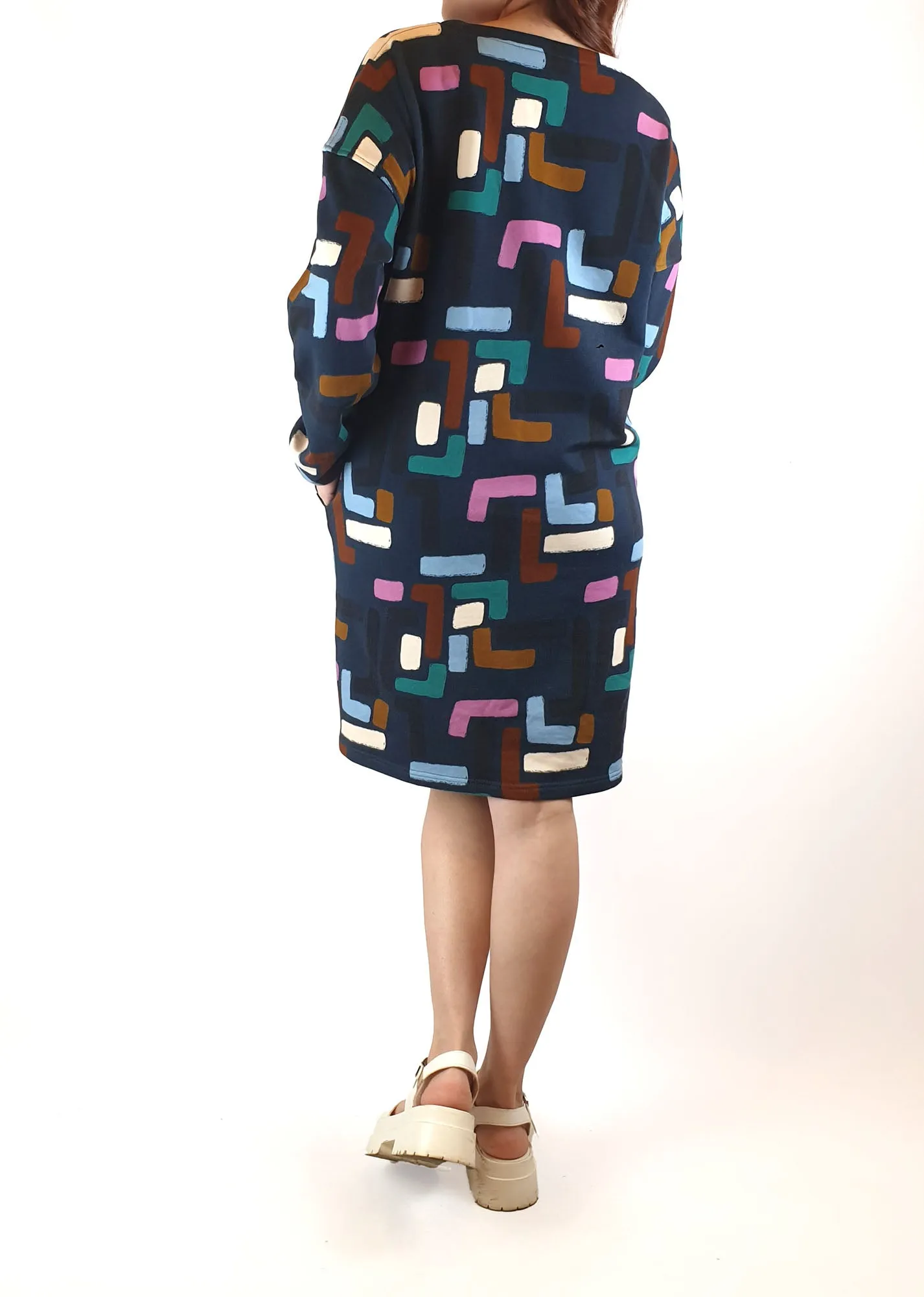 Frock Me Out navy print dress size S / AU 10