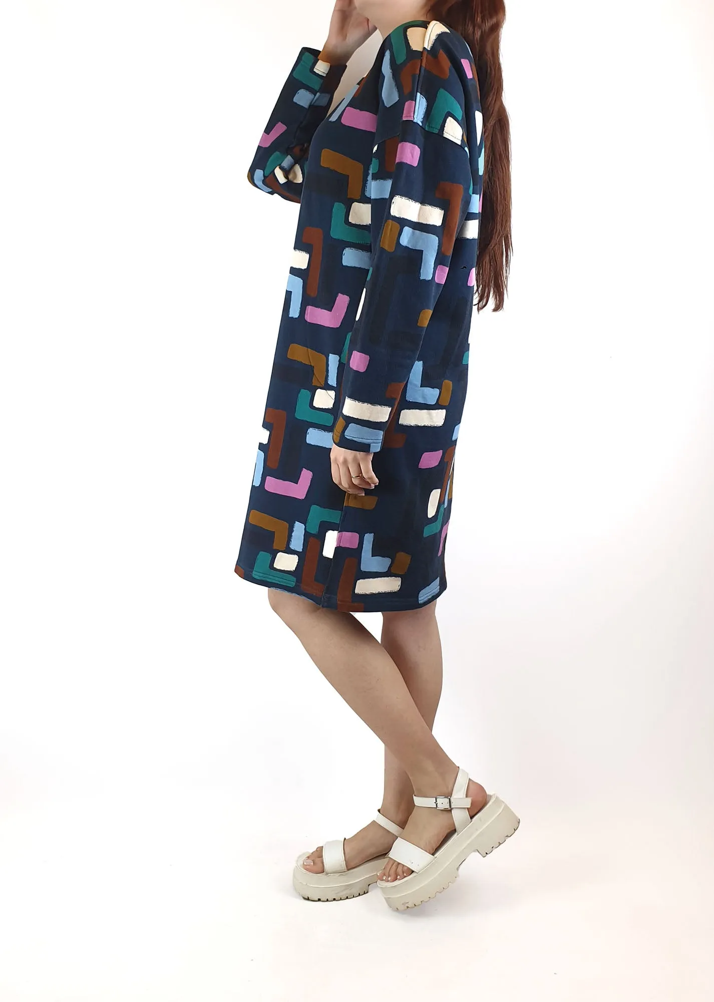 Frock Me Out navy print dress size S / AU 10