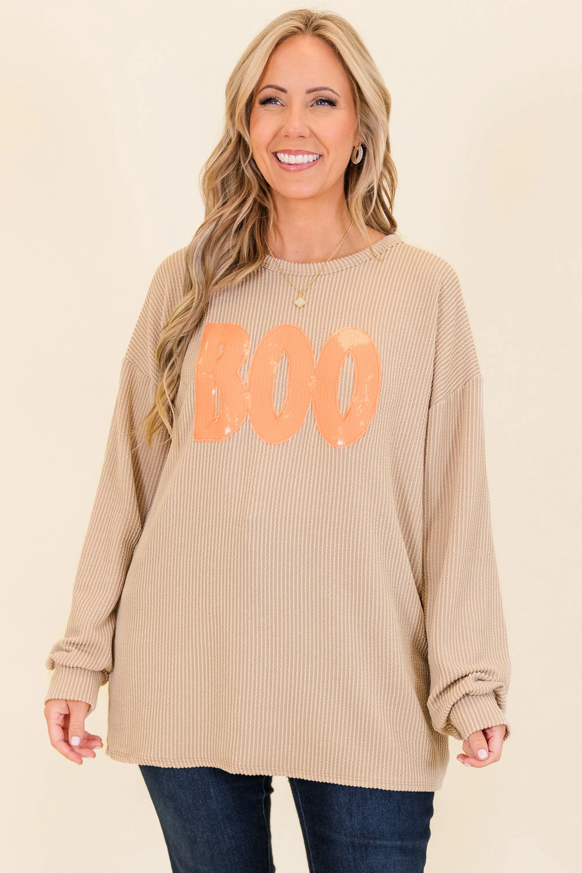 Ghosts And Glamour Pullover, Oatmeal
