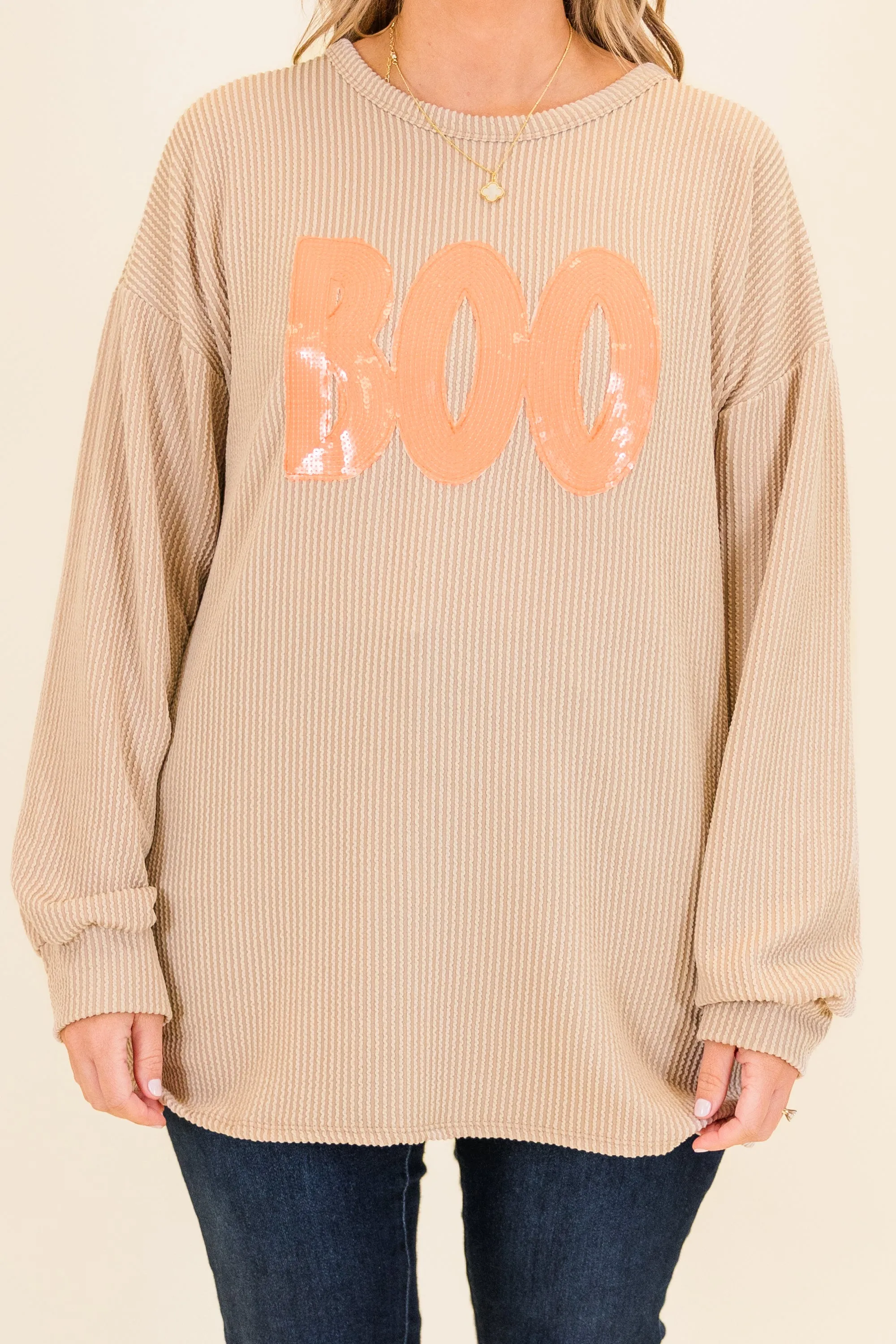 Ghosts And Glamour Pullover, Oatmeal