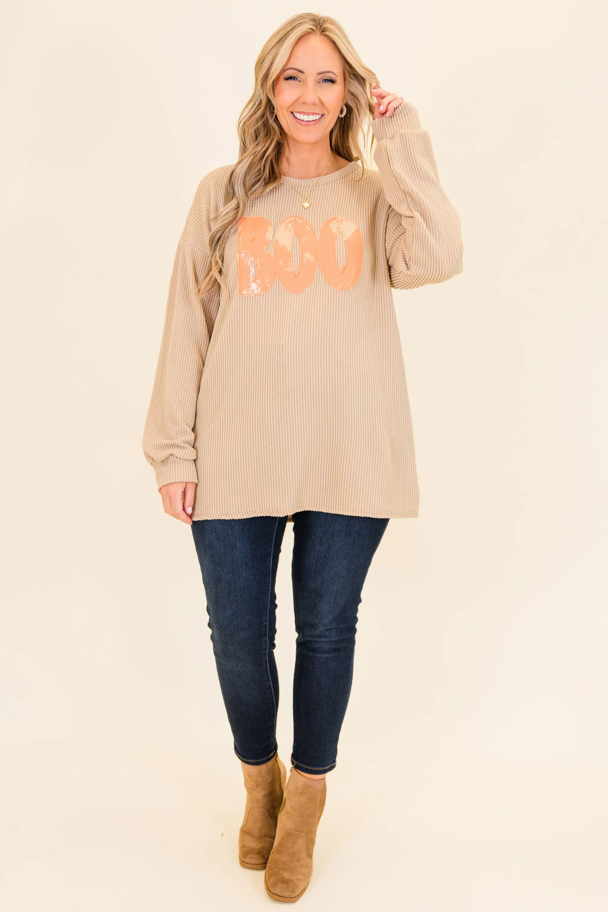 Ghosts And Glamour Pullover, Oatmeal