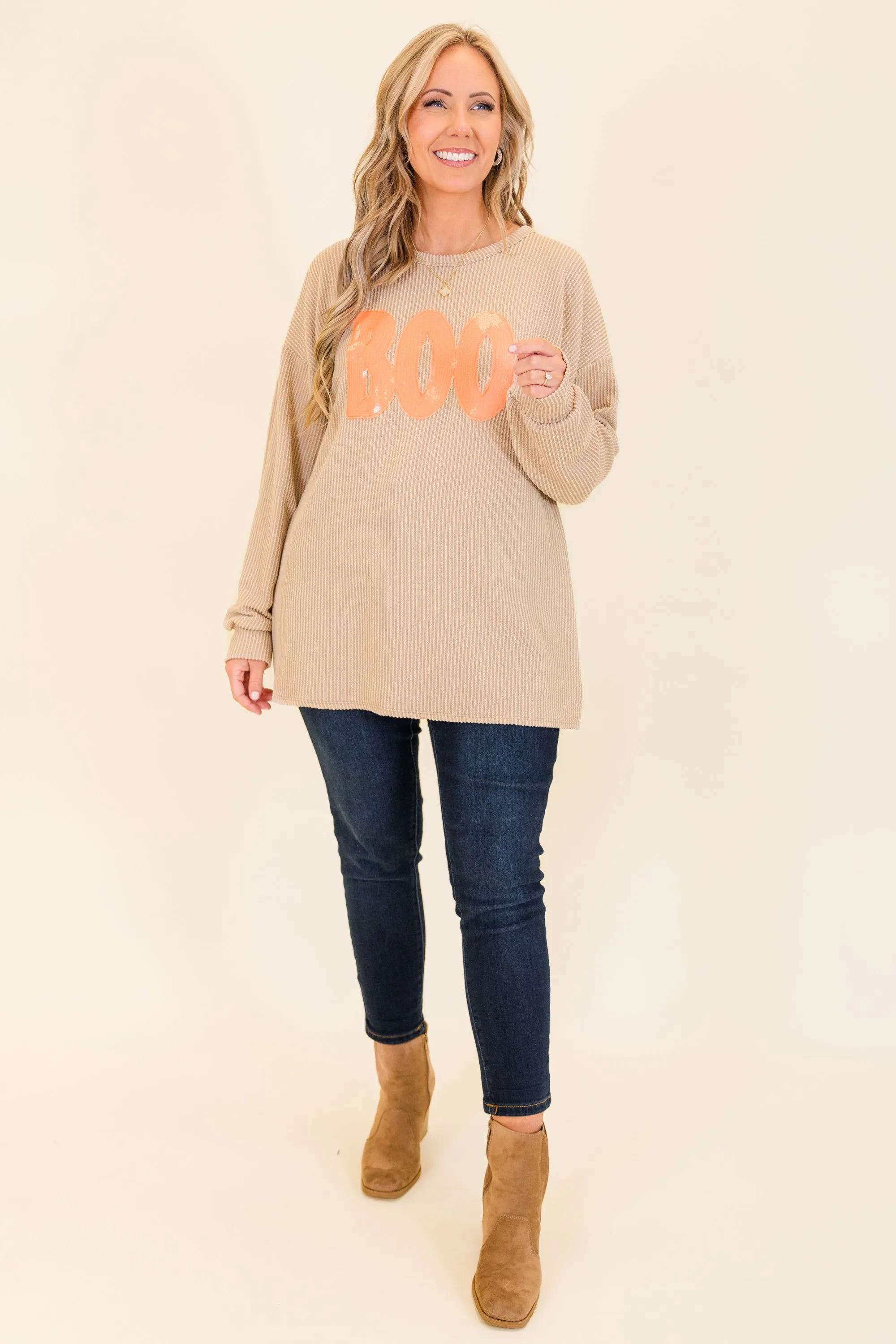 Ghosts And Glamour Pullover, Oatmeal