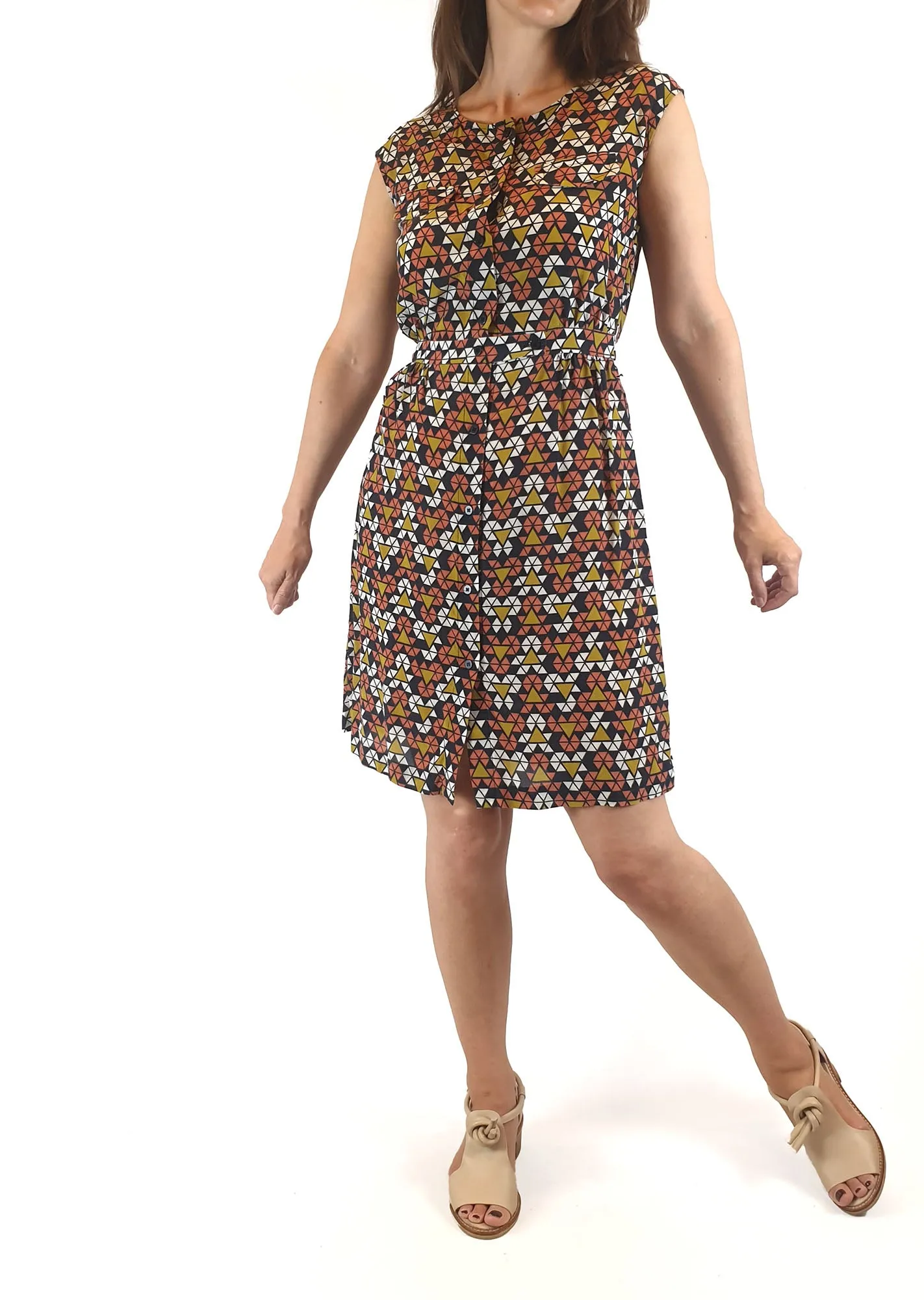 Gorman 100% silk colourful dress size 8