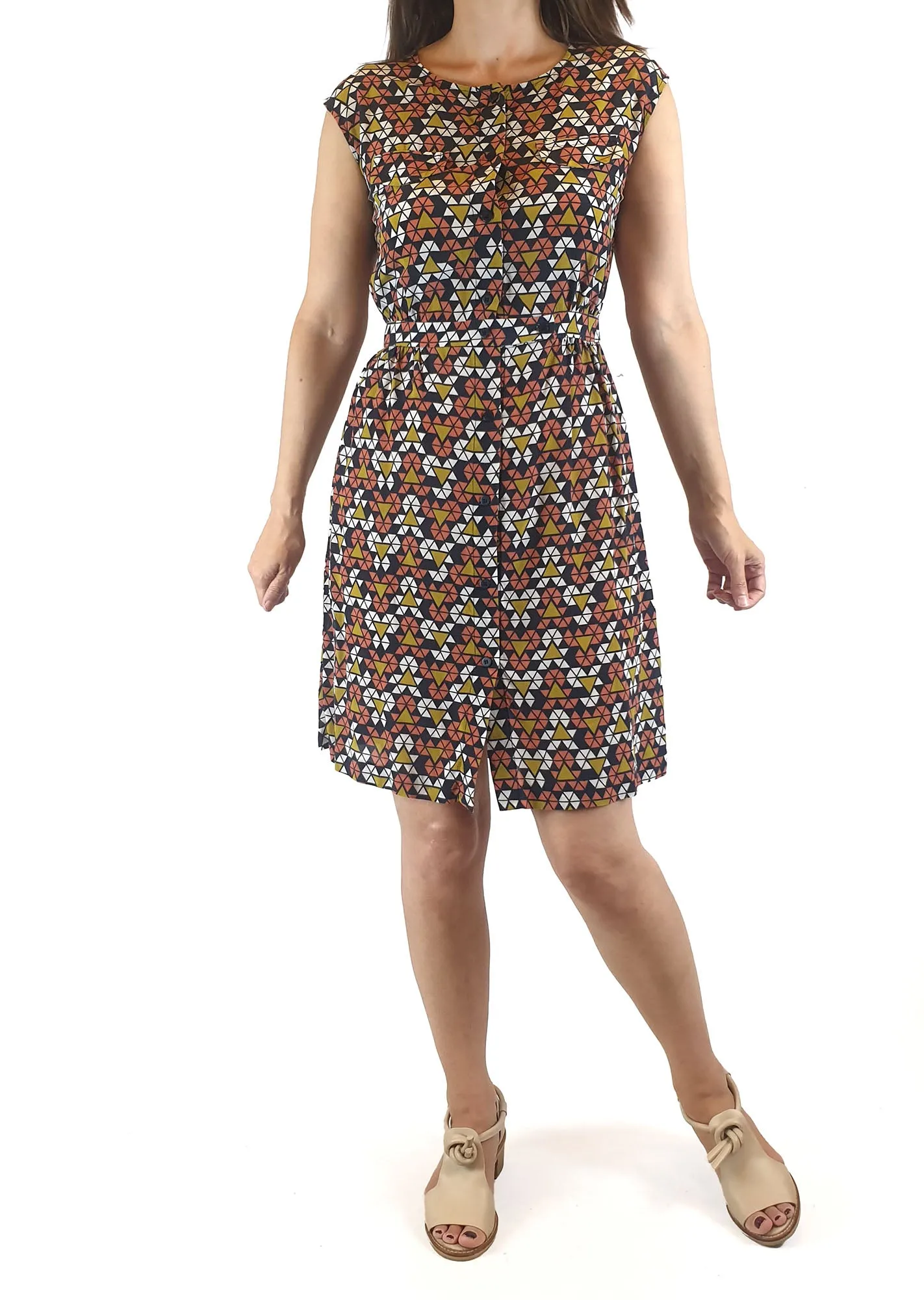 Gorman 100% silk colourful dress size 8
