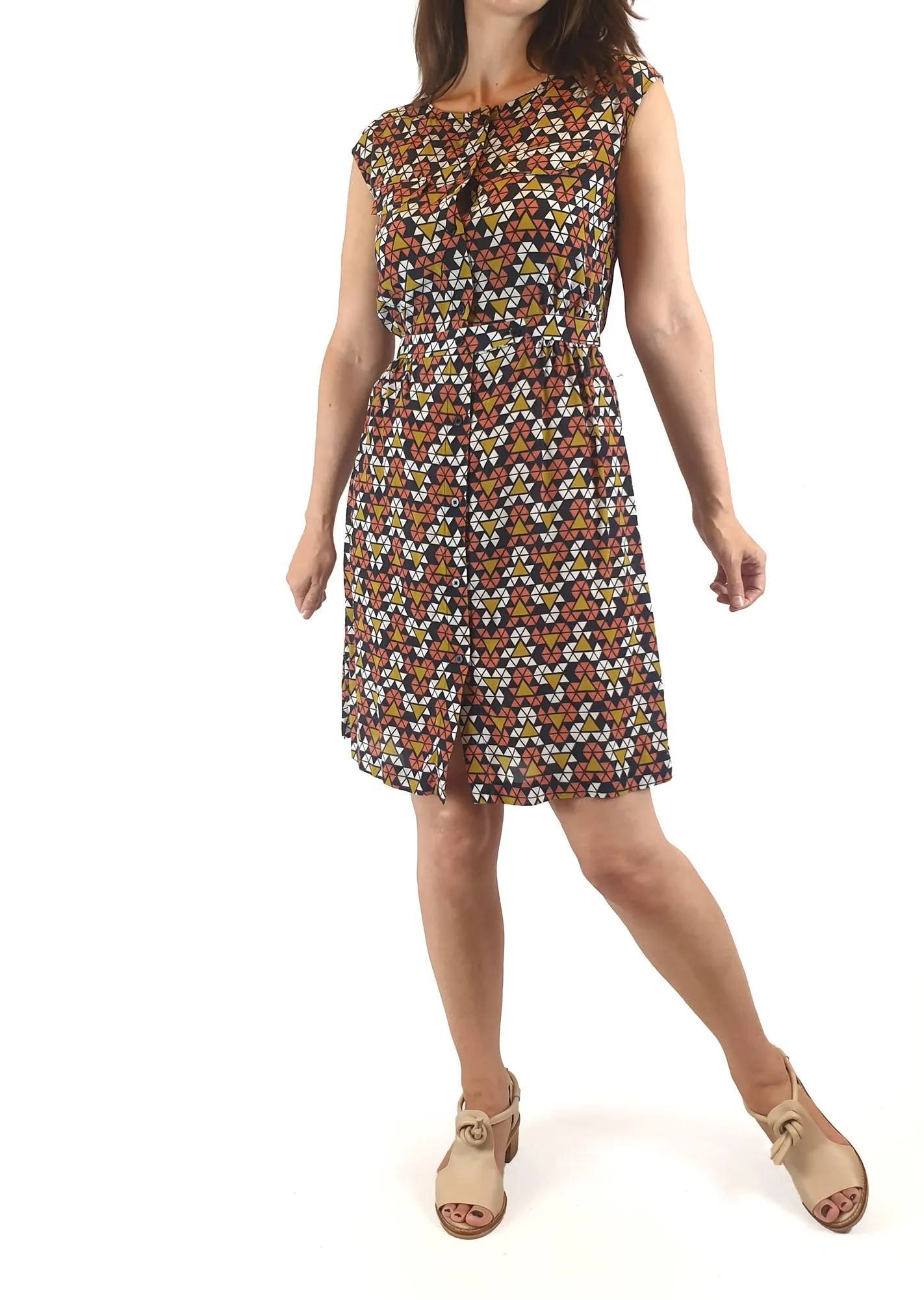 Gorman 100% silk colourful dress size 8