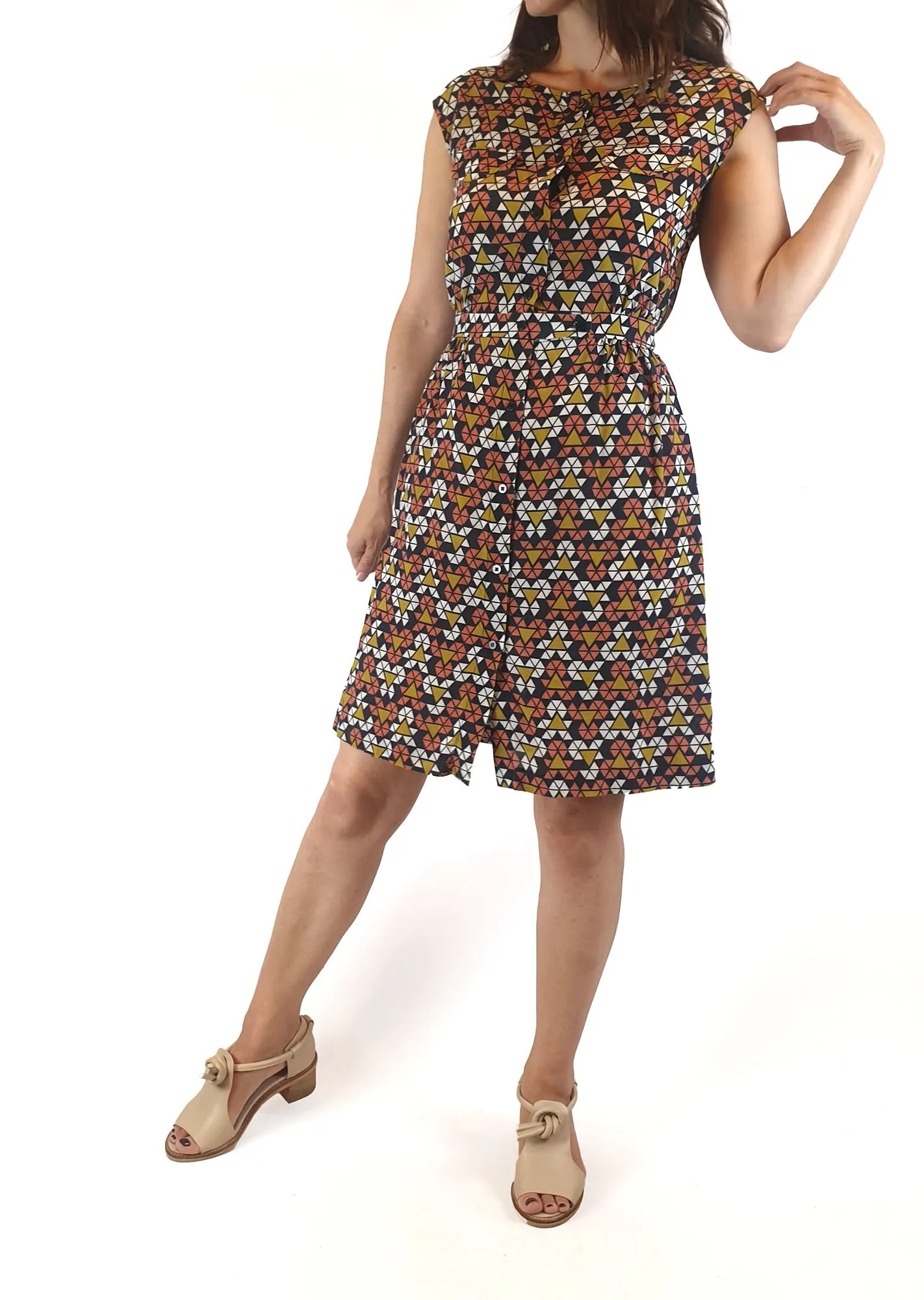 Gorman 100% silk colourful dress size 8