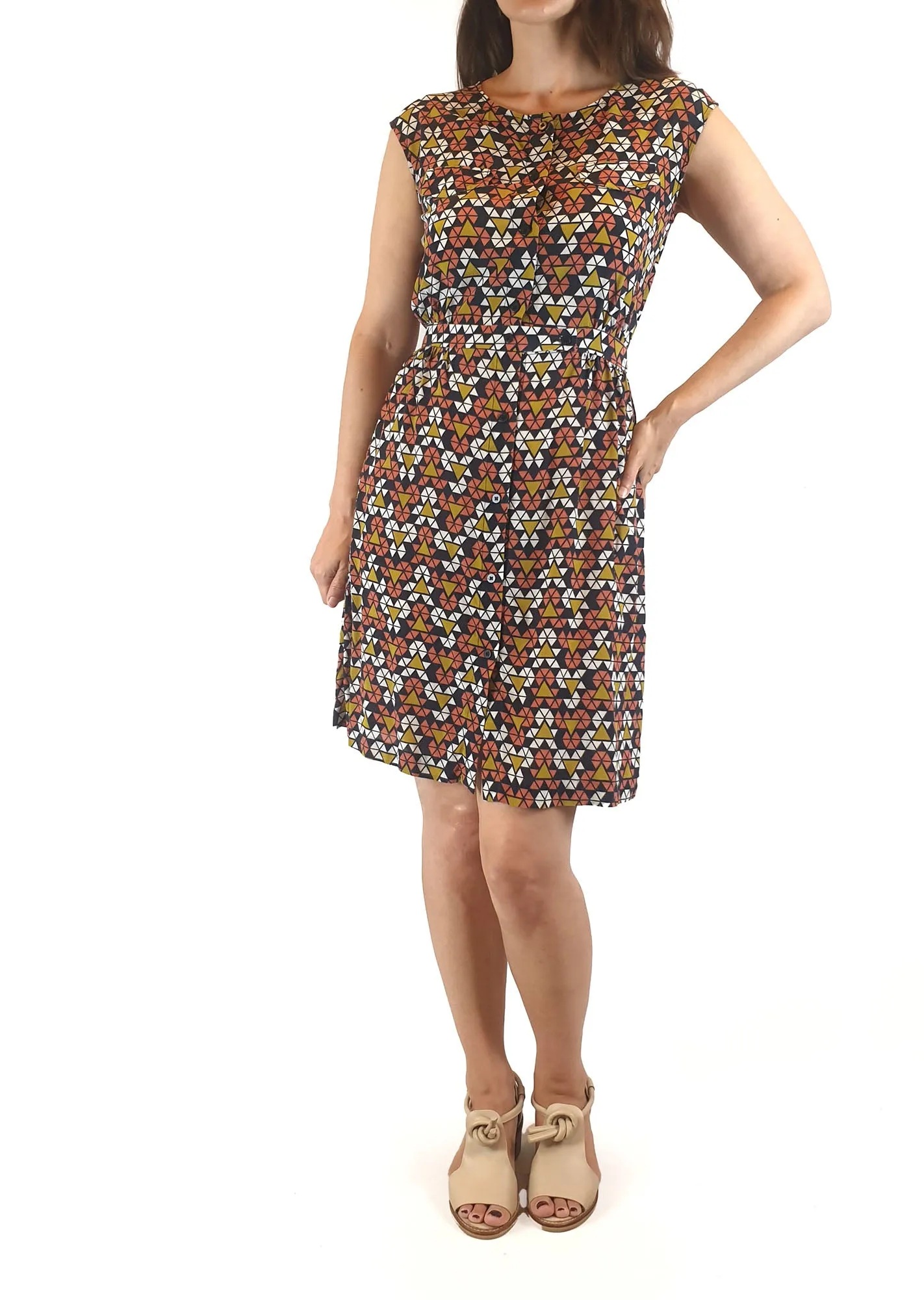 Gorman 100% silk colourful dress size 8