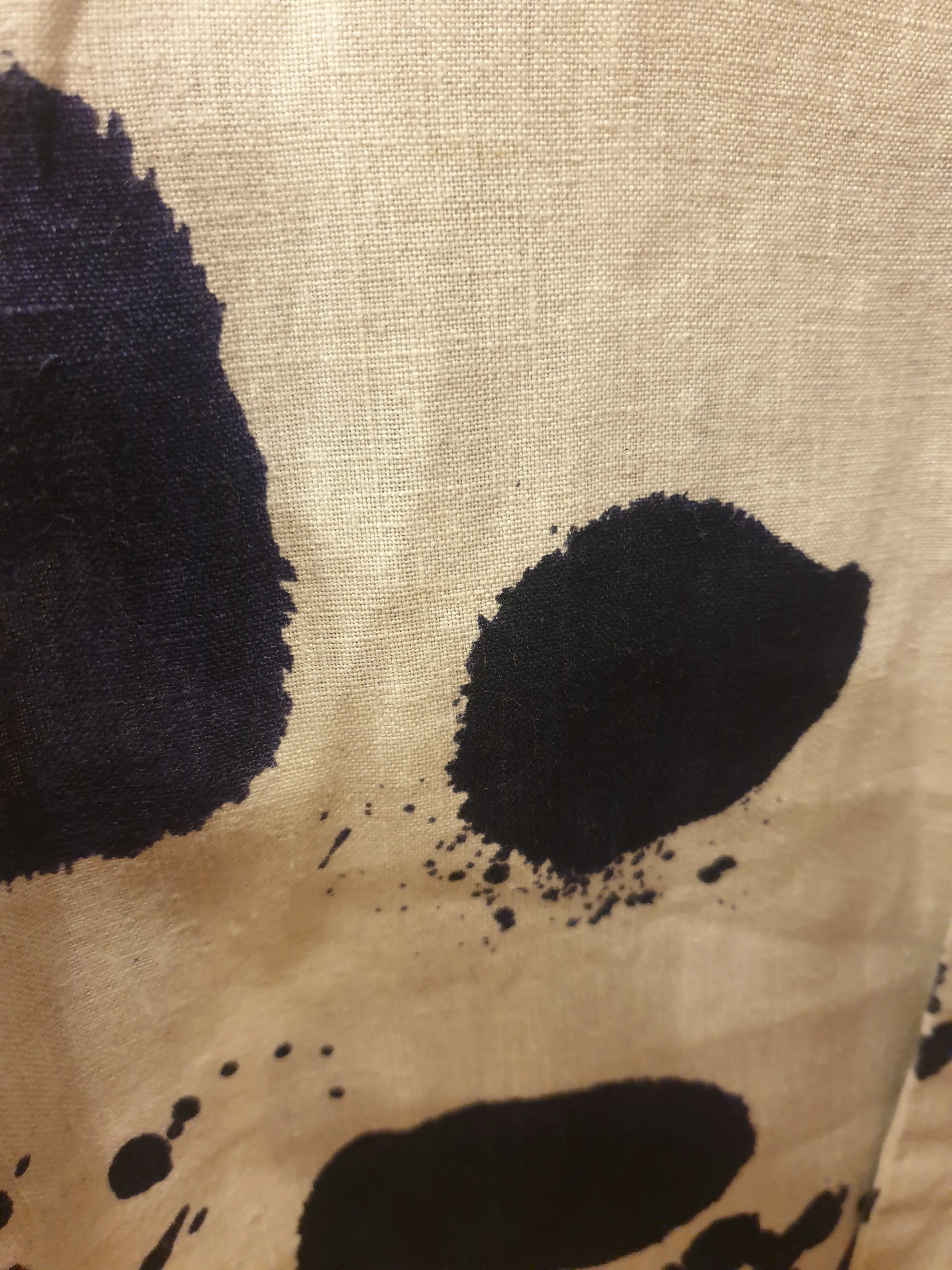 Gorman cream and navy splodge print dress size 8