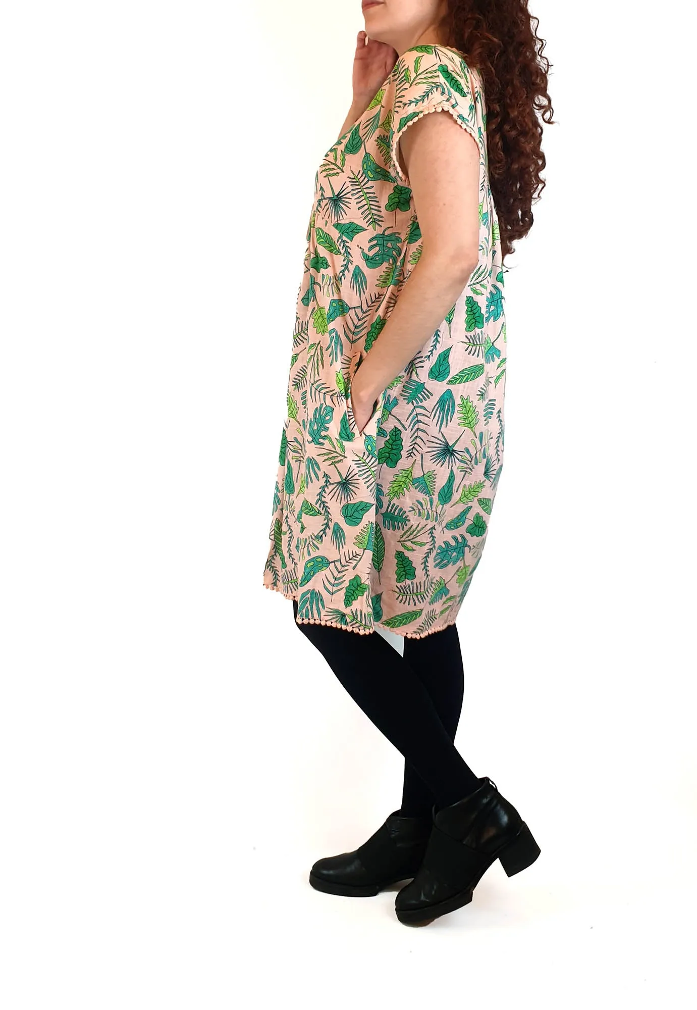Gorman pink palm print dress size 10