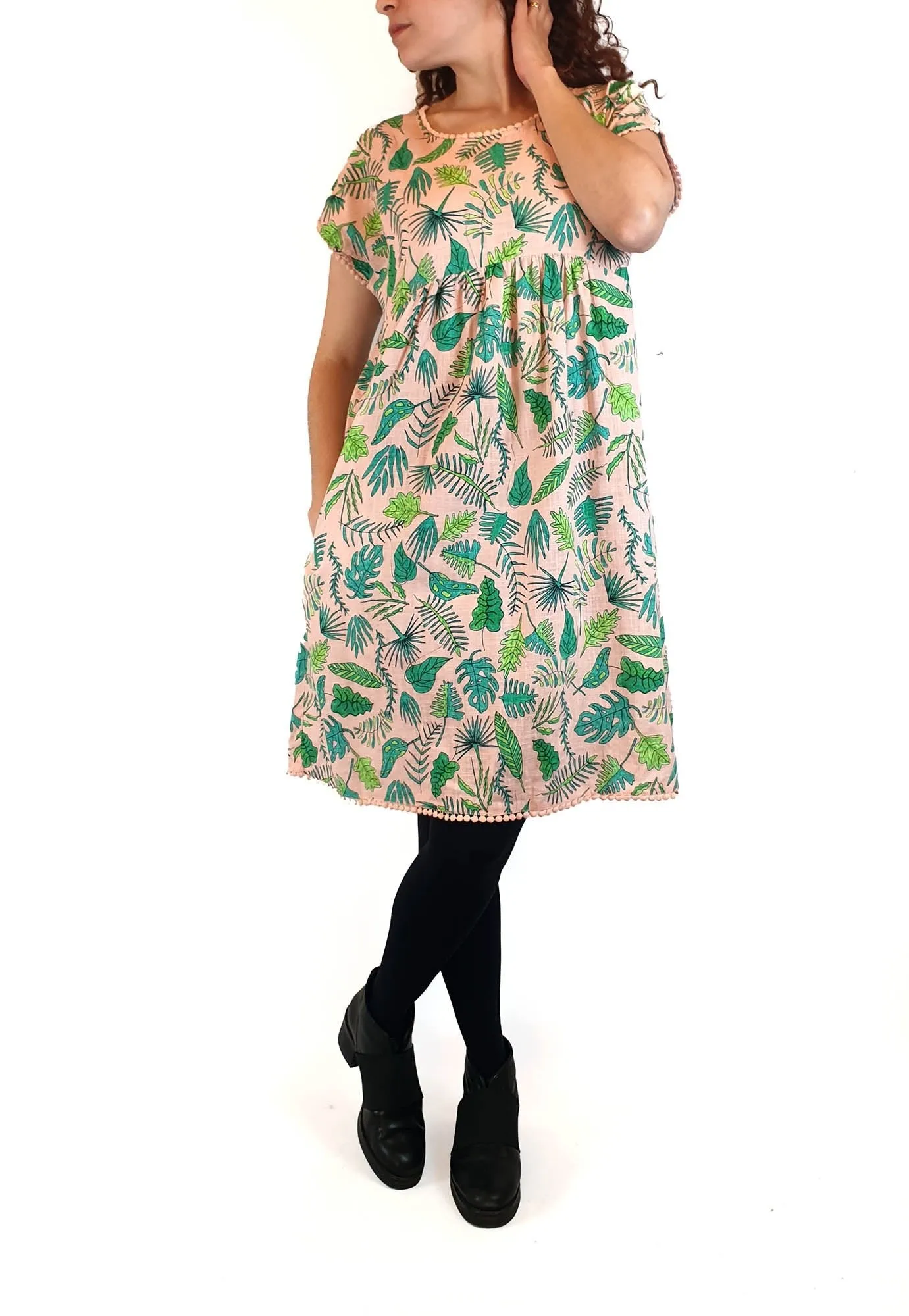 Gorman pink palm print dress size 10