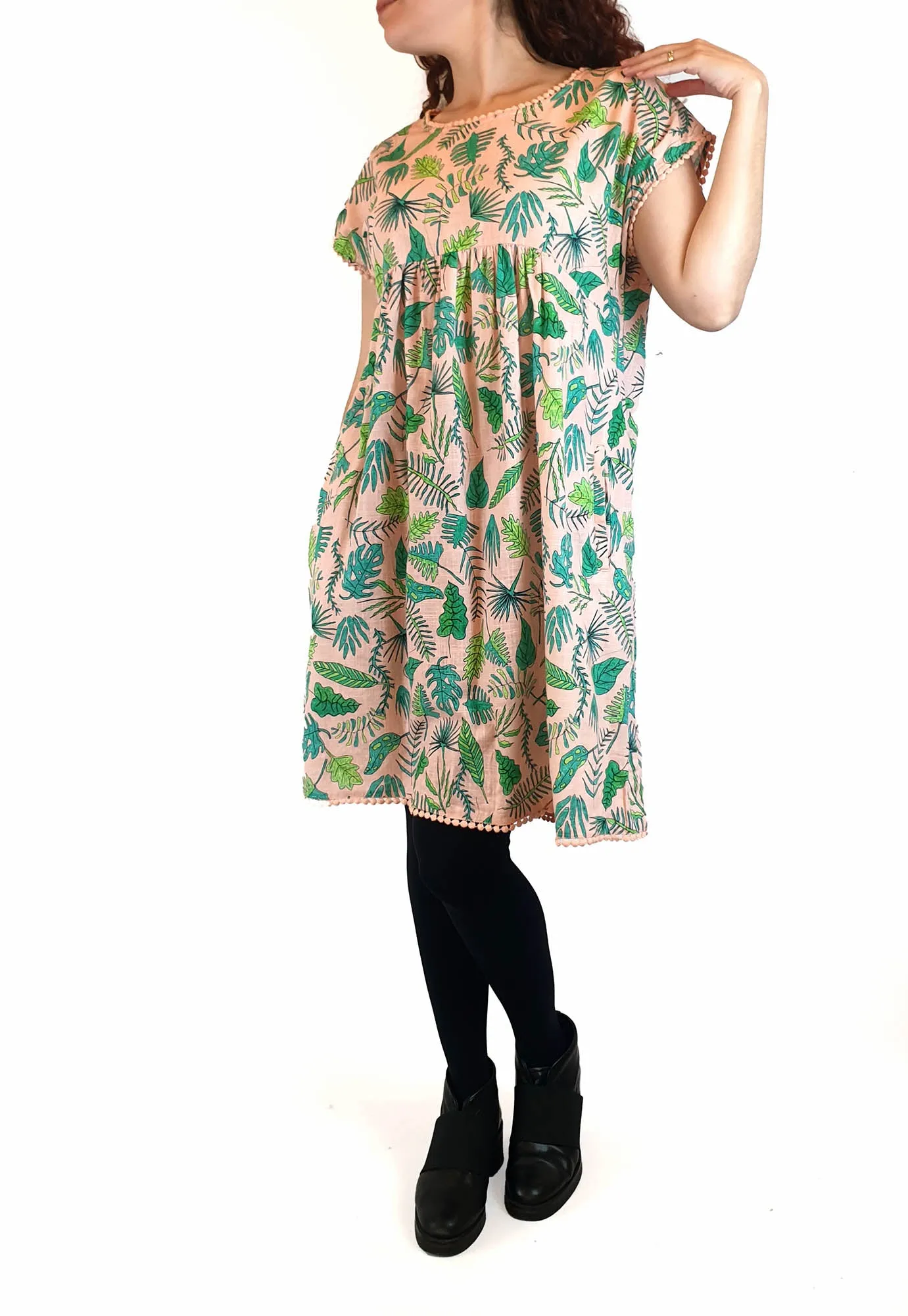 Gorman pink palm print dress size 10