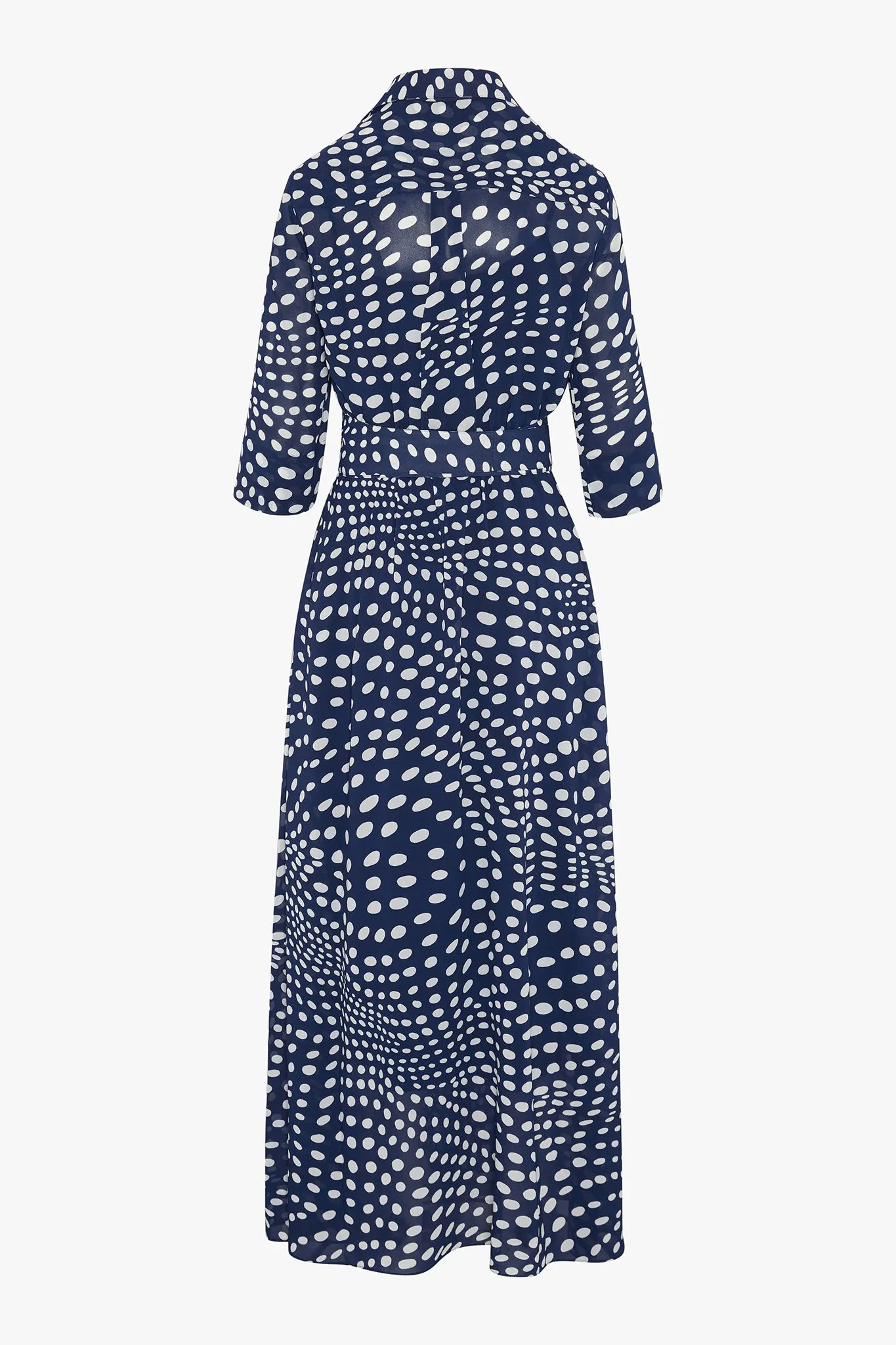 Hazel Printed Georgette Maxi Wrap Dress