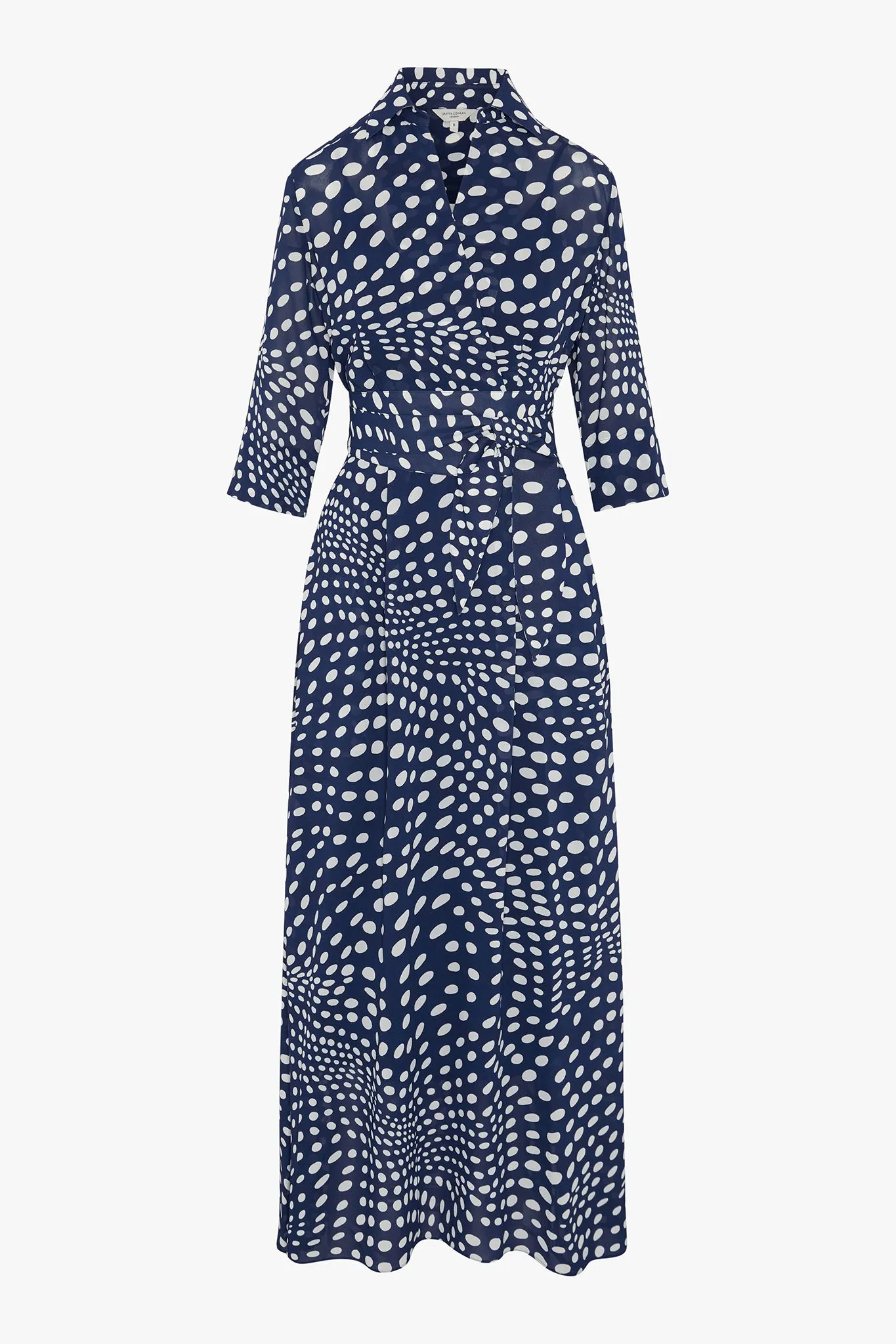 Hazel Printed Georgette Maxi Wrap Dress