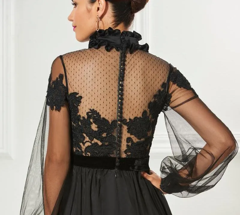 High Neck Elegant Cocktail Dress
