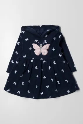 Hooded Dress Navy