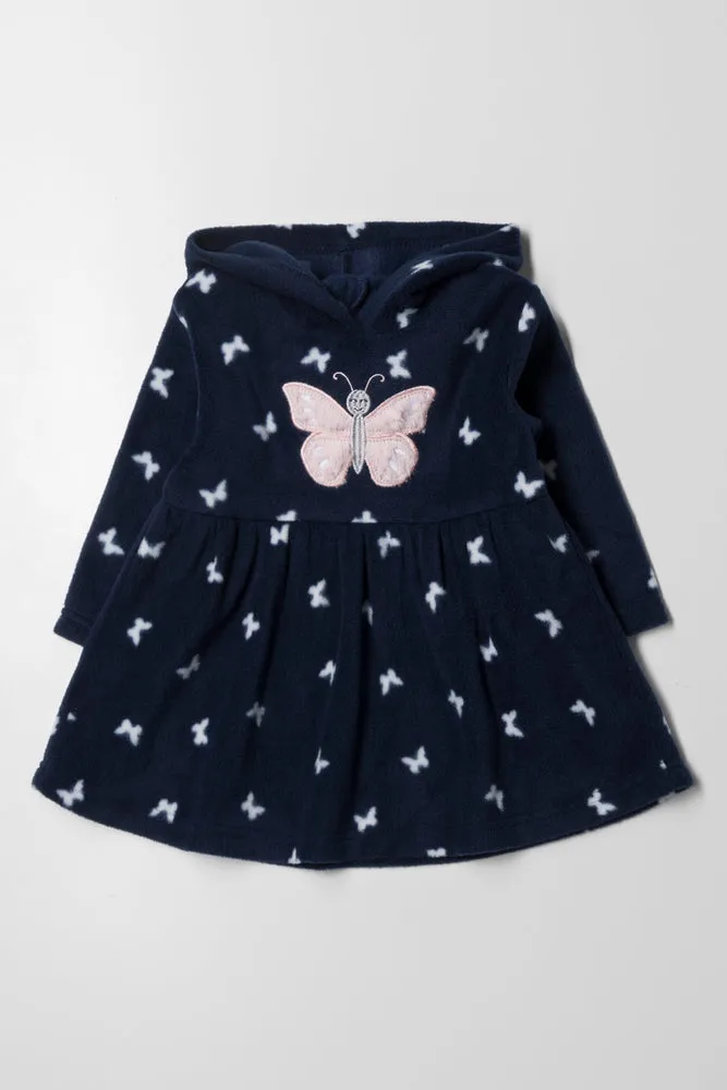 Hooded Dress Navy
