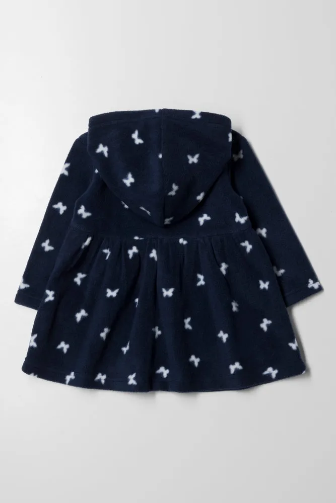 Hooded Dress Navy