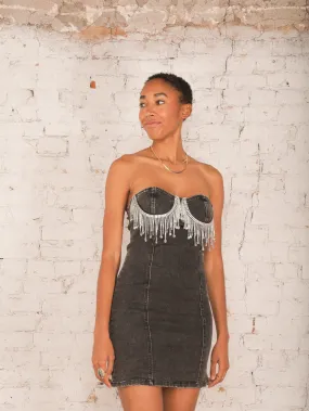 Hope Strapless Denim Dress