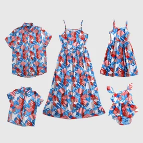 Independence Day Stripe and Stars Family Matching Sets