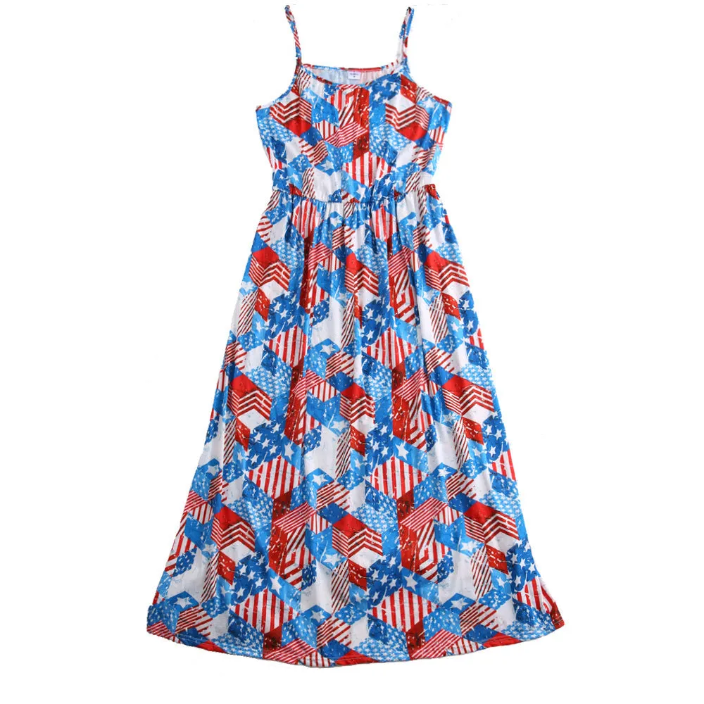 Independence Day Stripe and Stars Family Matching Sets