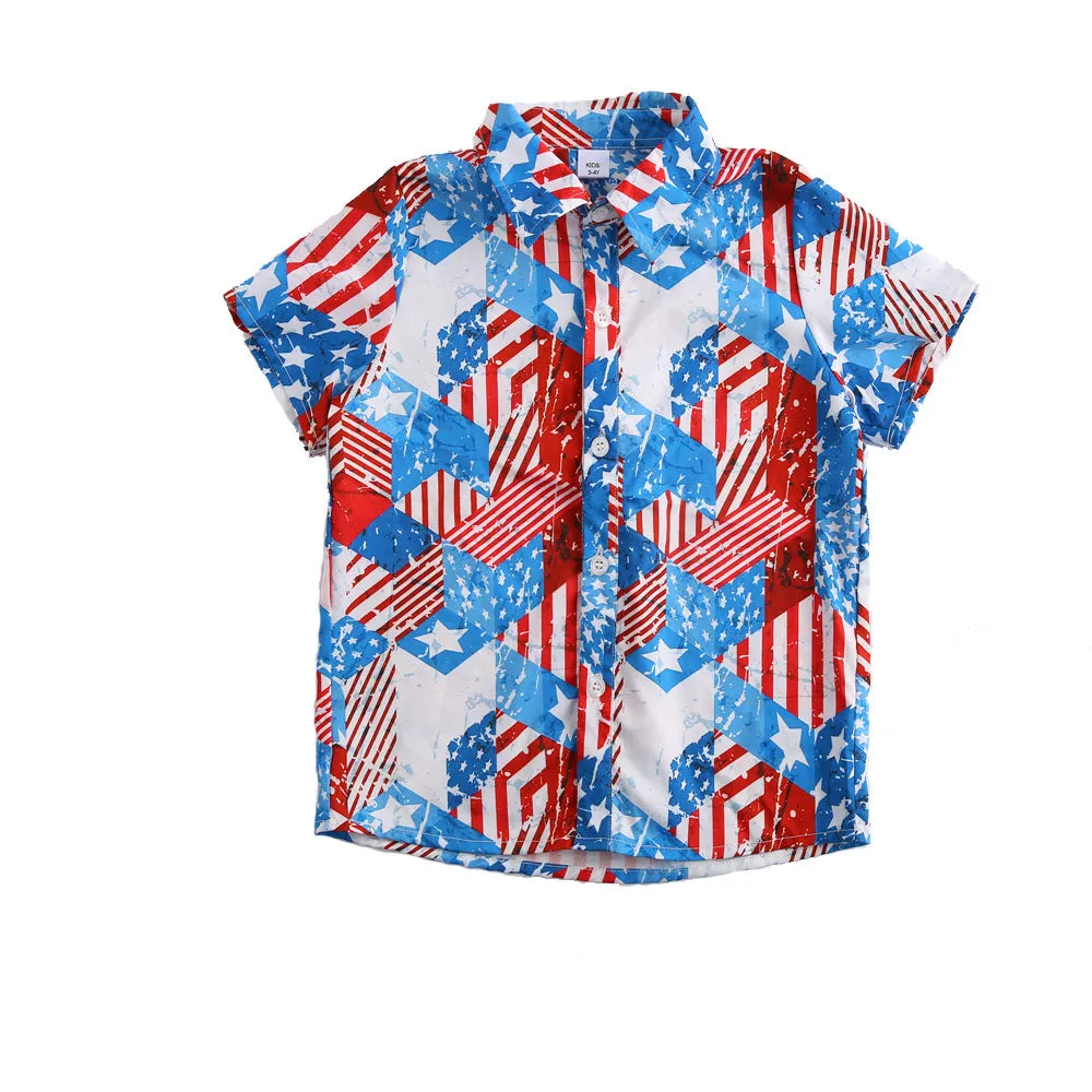 Independence Day Stripe and Stars Family Matching Sets