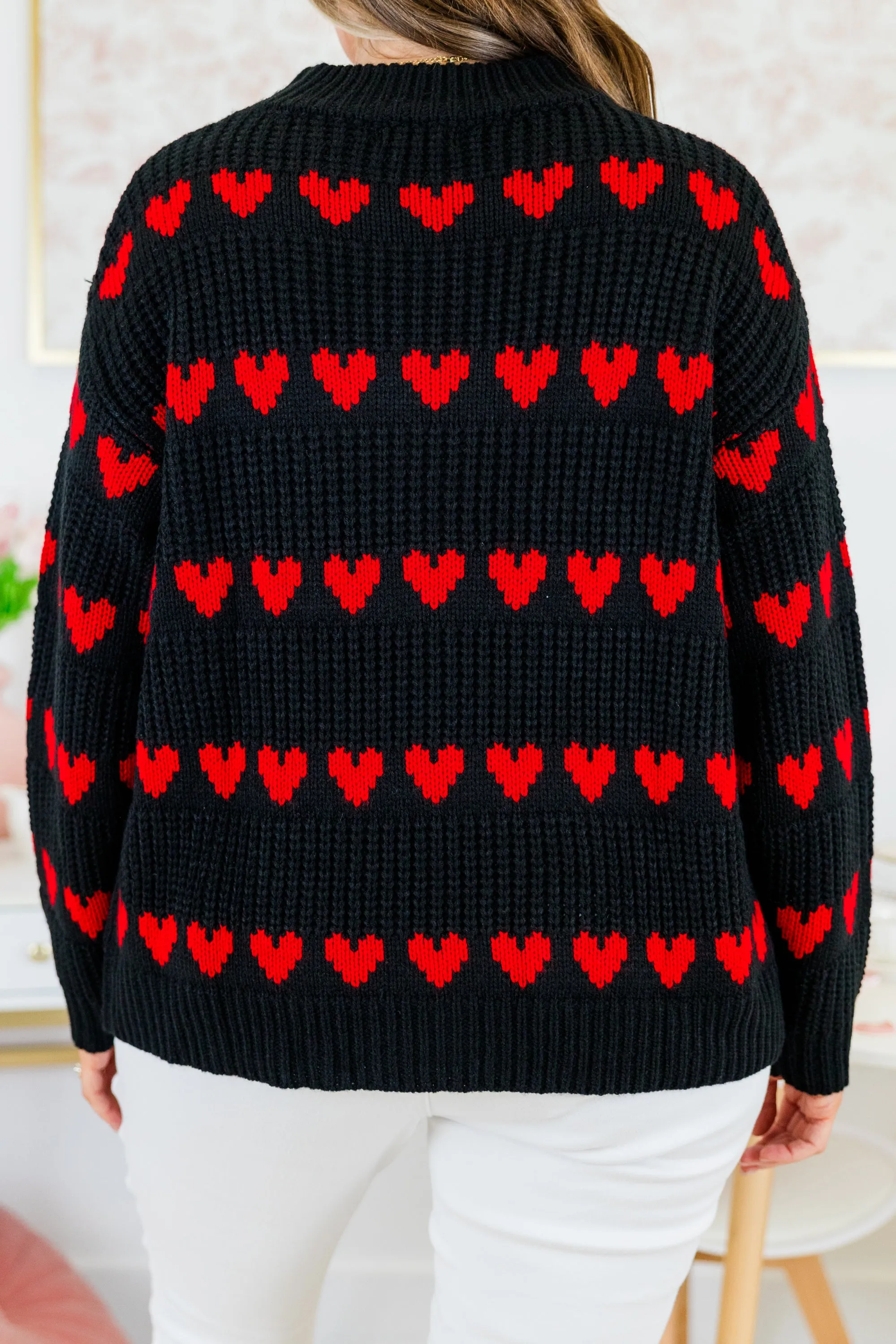 Intricate Charm Sweater, Black